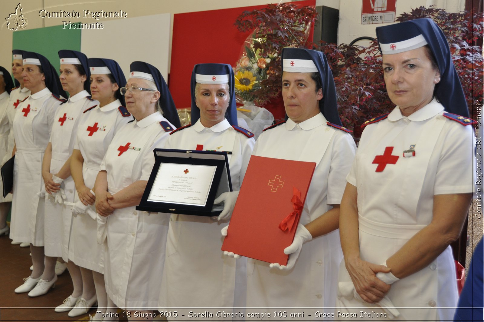 Torino 18 Giugno 2015 - Sorella Cibrario compie 100 anni - Croce Rossa Italiana- Comitato Regionale del Piemonte