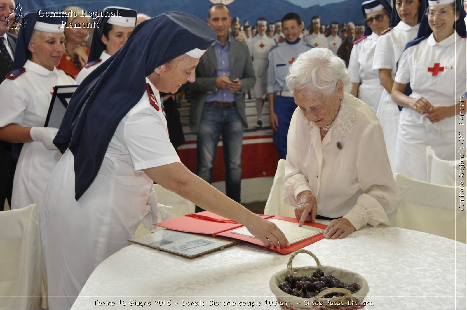 Torino 18 Giugno 2015 - Sorella Cibrario compie 100 anni - Croce Rossa Italiana- Comitato Regionale del Piemonte