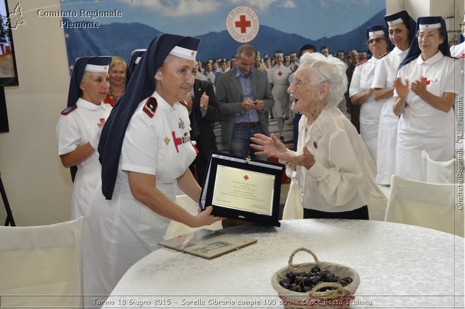 Torino 18 Giugno 2015 - Sorella Cibrario compie 100 anni - Croce Rossa Italiana- Comitato Regionale del Piemonte