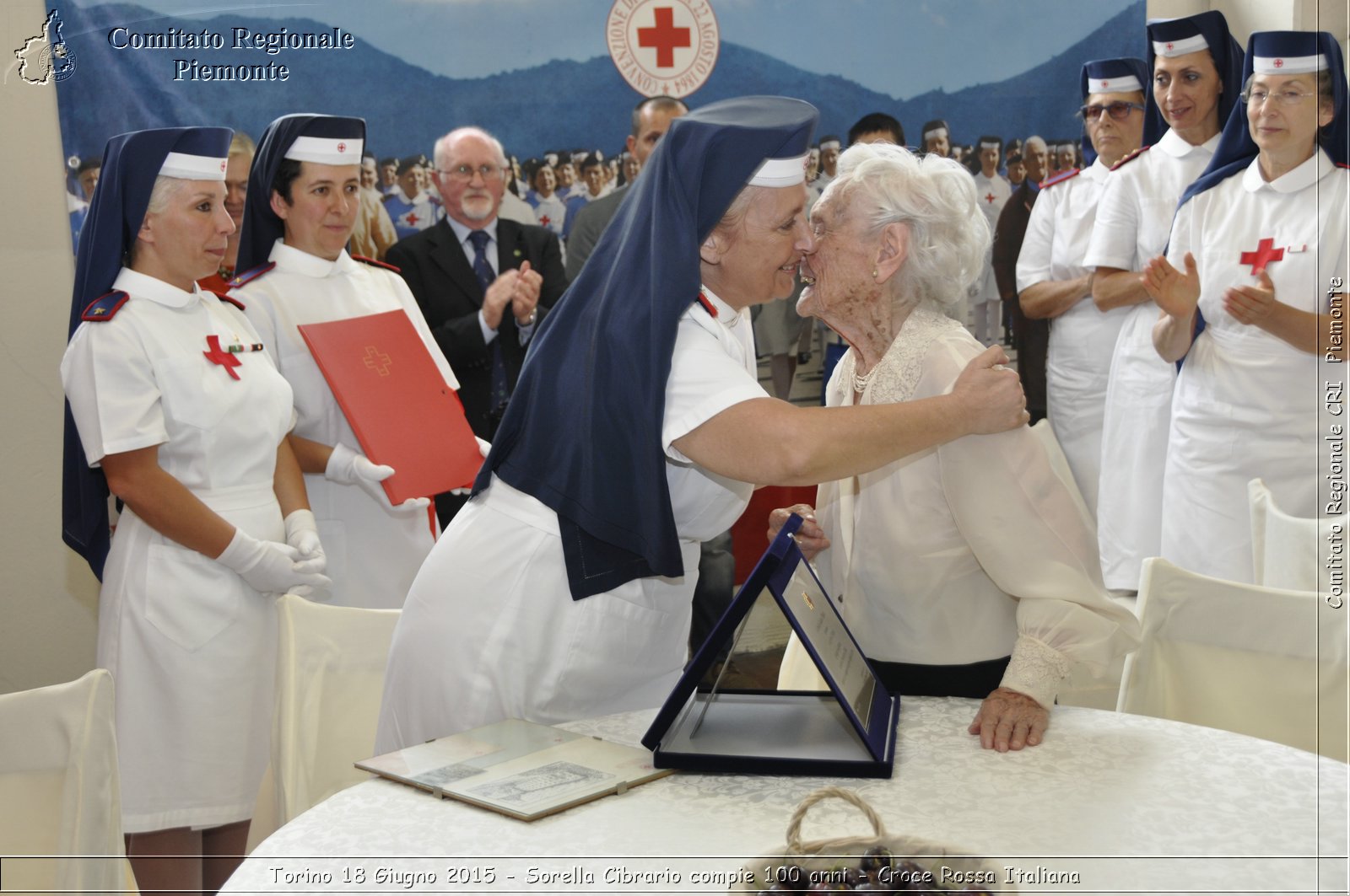 Torino 18 Giugno 2015 - Sorella Cibrario compie 100 anni - Croce Rossa Italiana- Comitato Regionale del Piemonte