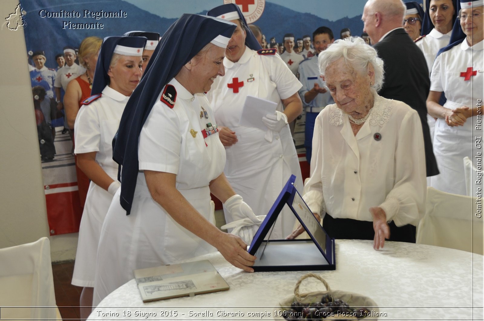 Torino 18 Giugno 2015 - Sorella Cibrario compie 100 anni - Croce Rossa Italiana- Comitato Regionale del Piemonte