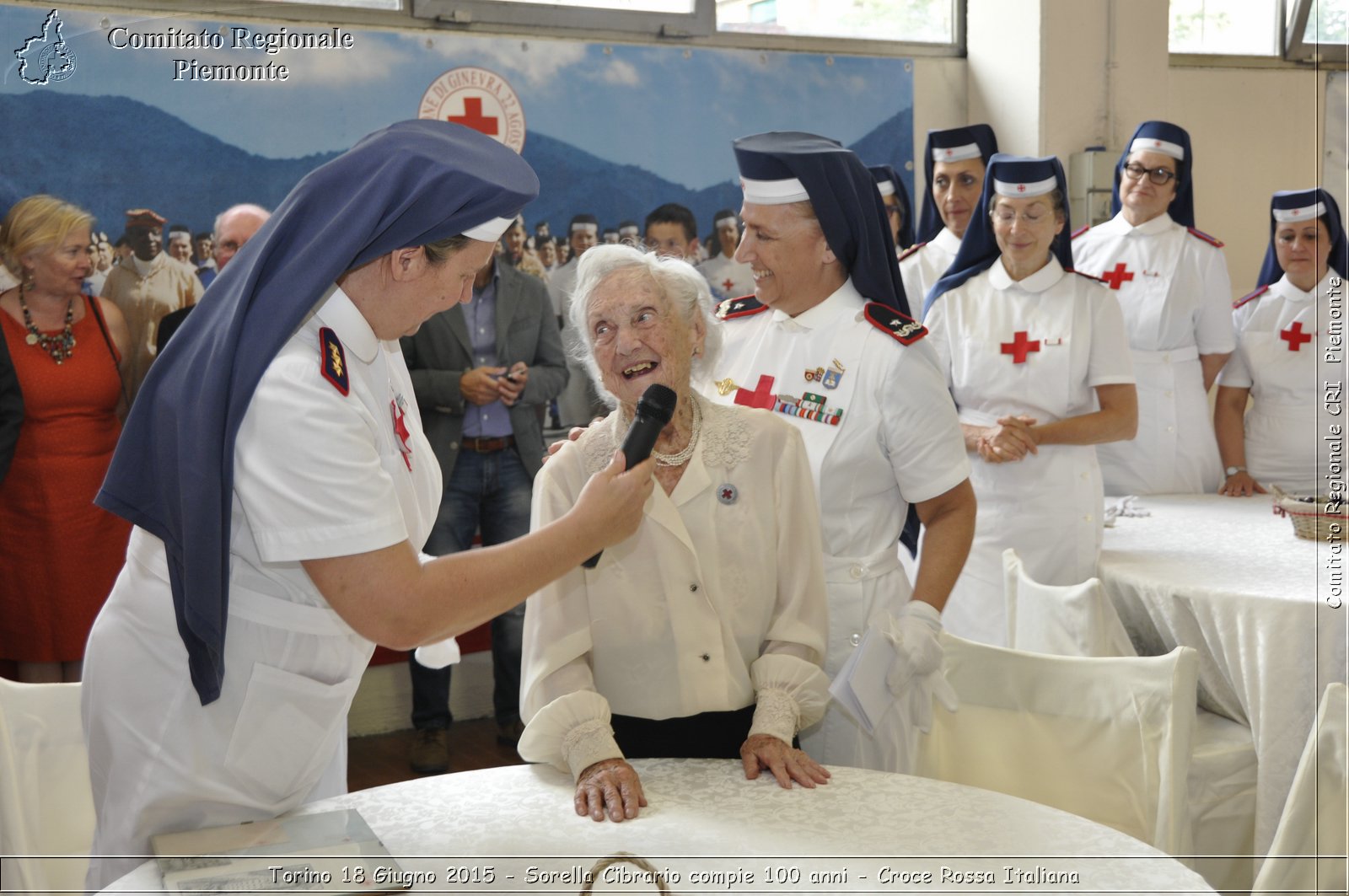 Torino 18 Giugno 2015 - Sorella Cibrario compie 100 anni - Croce Rossa Italiana- Comitato Regionale del Piemonte