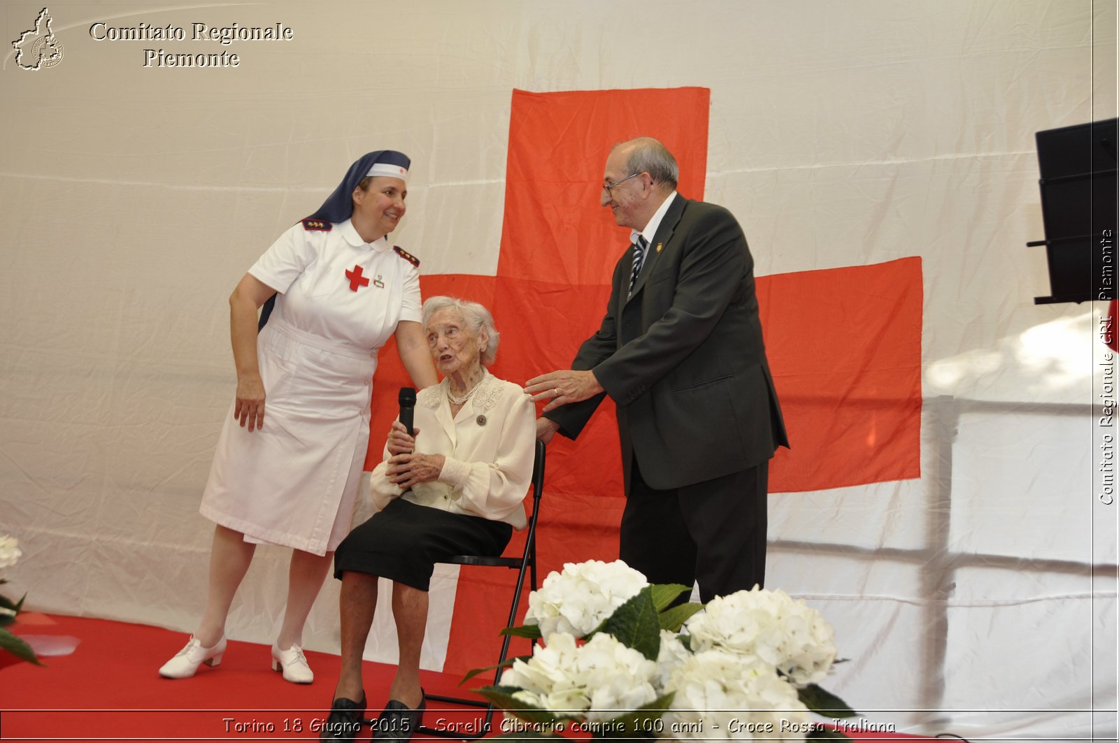 Torino 18 Giugno 2015 - Sorella Cibrario compie 100 anni - Croce Rossa Italiana- Comitato Regionale del Piemonte