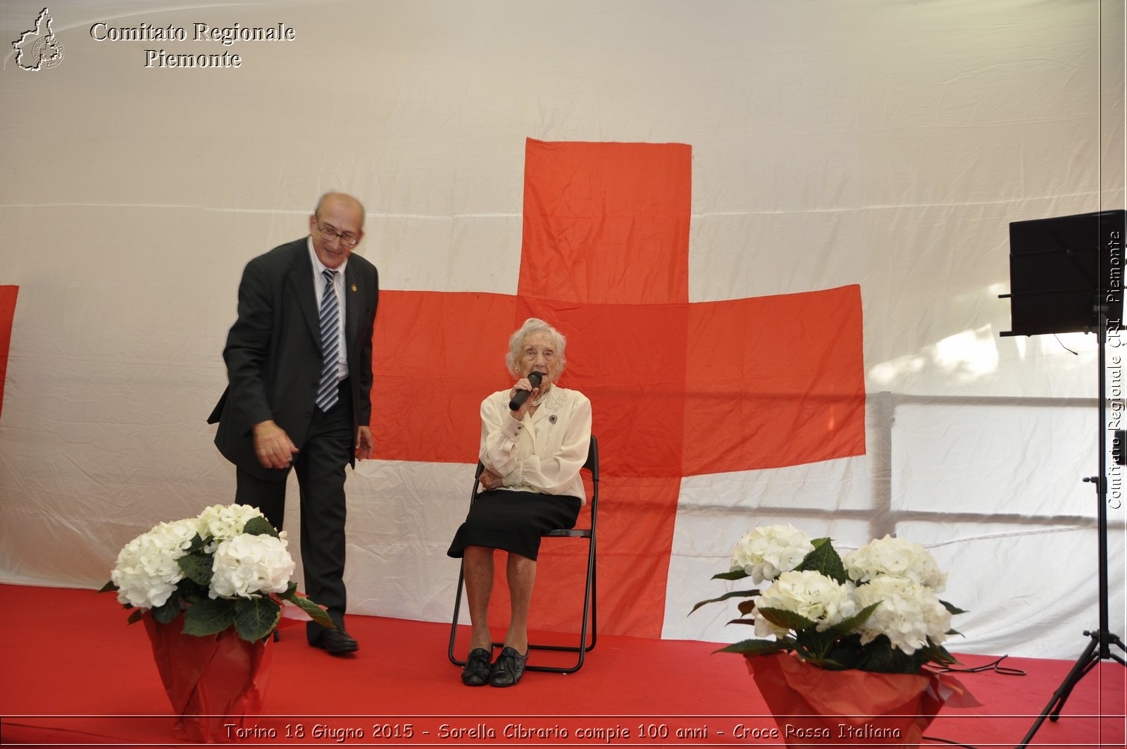 Torino 18 Giugno 2015 - Sorella Cibrario compie 100 anni - Croce Rossa Italiana- Comitato Regionale del Piemonte