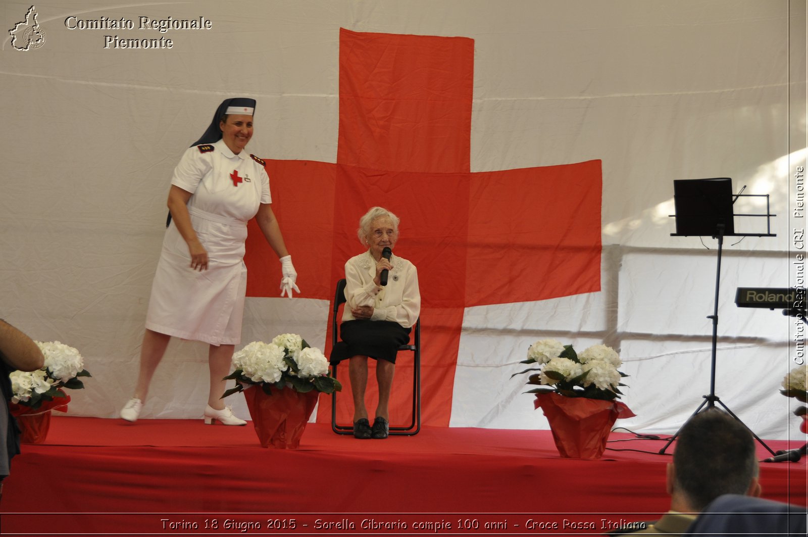 Torino 18 Giugno 2015 - Sorella Cibrario compie 100 anni - Croce Rossa Italiana- Comitato Regionale del Piemonte