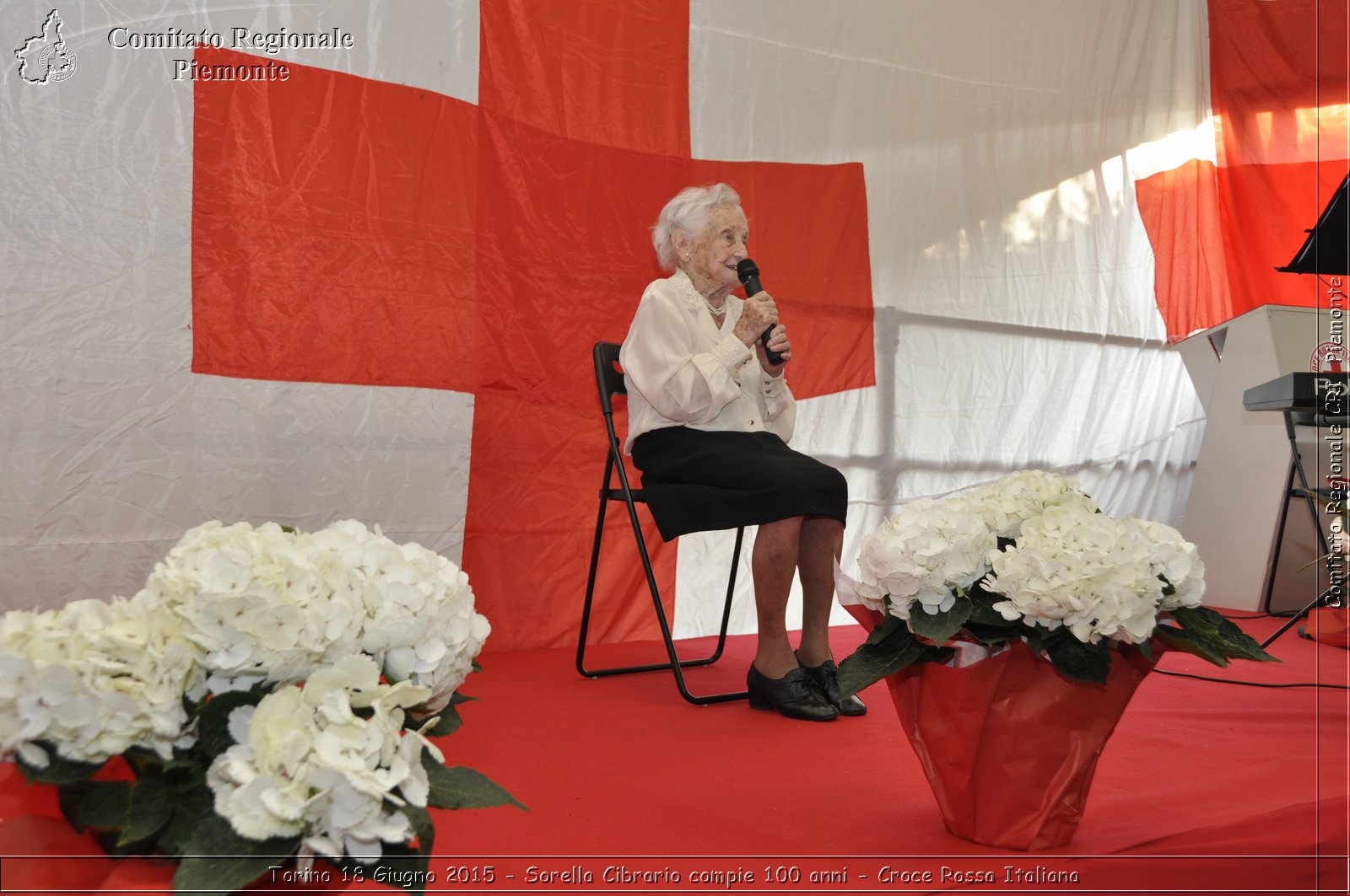 Torino 18 Giugno 2015 - Sorella Cibrario compie 100 anni - Croce Rossa Italiana- Comitato Regionale del Piemonte