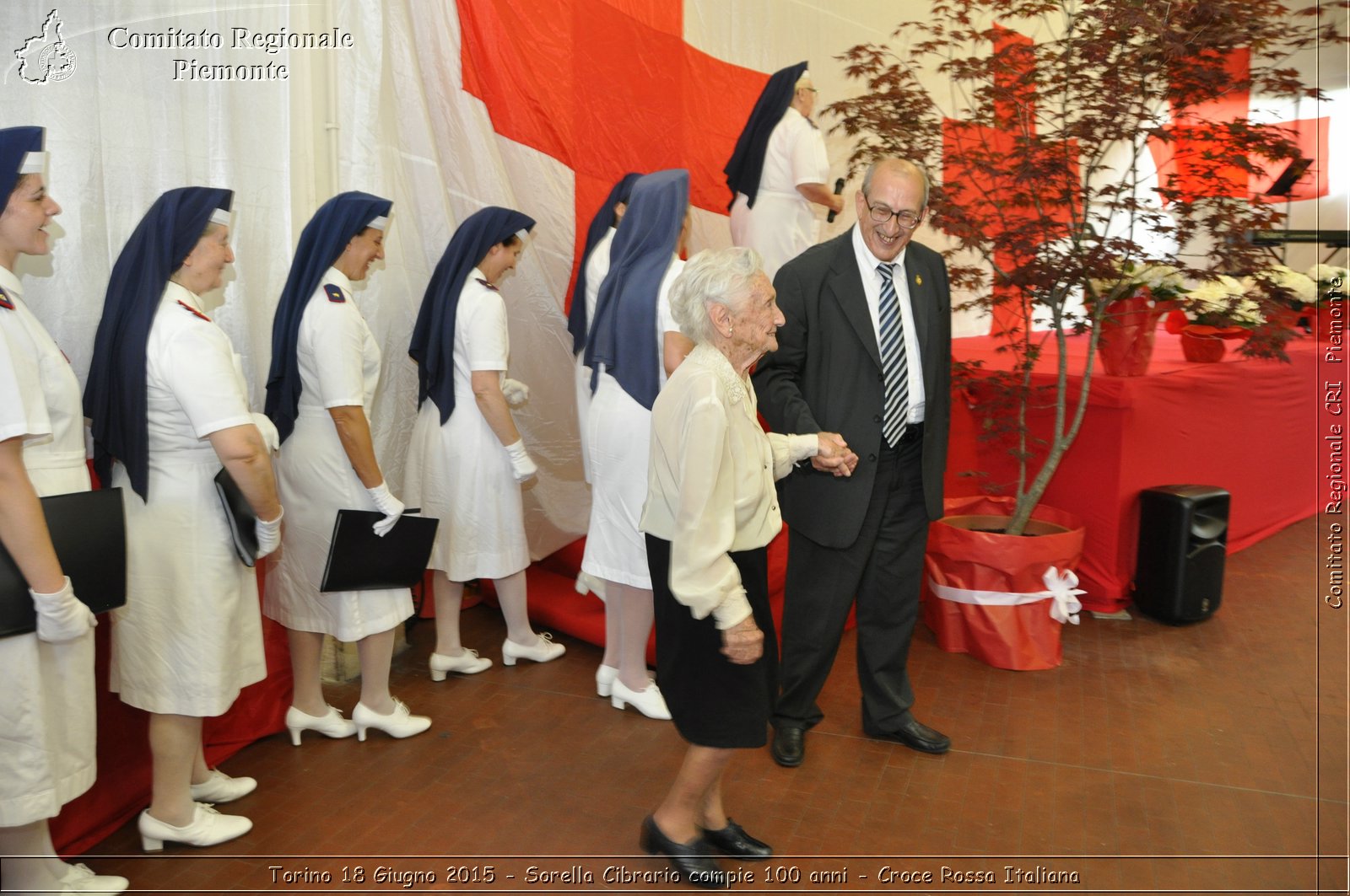 Torino 18 Giugno 2015 - Sorella Cibrario compie 100 anni - Croce Rossa Italiana- Comitato Regionale del Piemonte