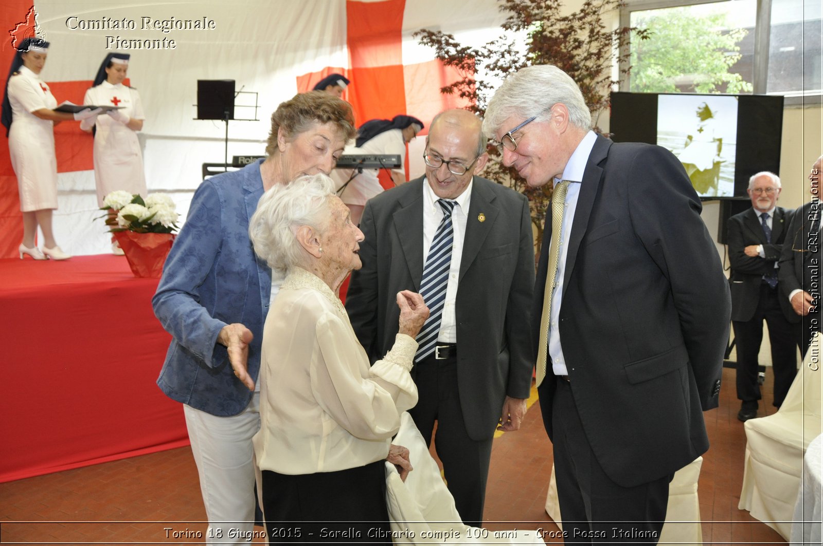 Torino 18 Giugno 2015 - Sorella Cibrario compie 100 anni - Croce Rossa Italiana- Comitato Regionale del Piemonte