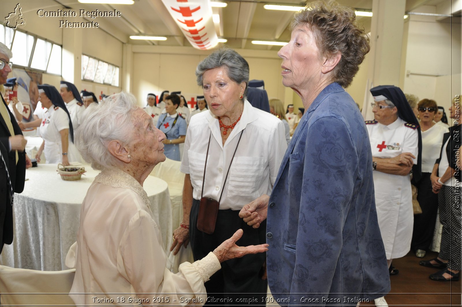 Torino 18 Giugno 2015 - Sorella Cibrario compie 100 anni - Croce Rossa Italiana- Comitato Regionale del Piemonte