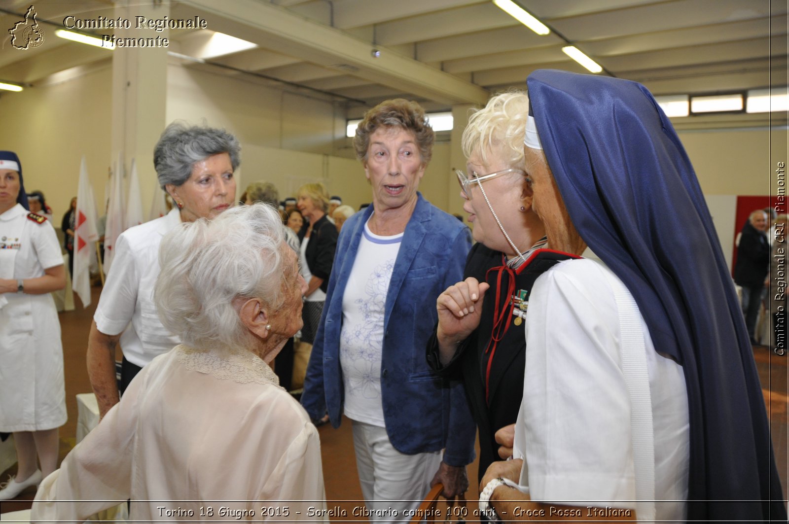 Torino 18 Giugno 2015 - Sorella Cibrario compie 100 anni - Croce Rossa Italiana- Comitato Regionale del Piemonte