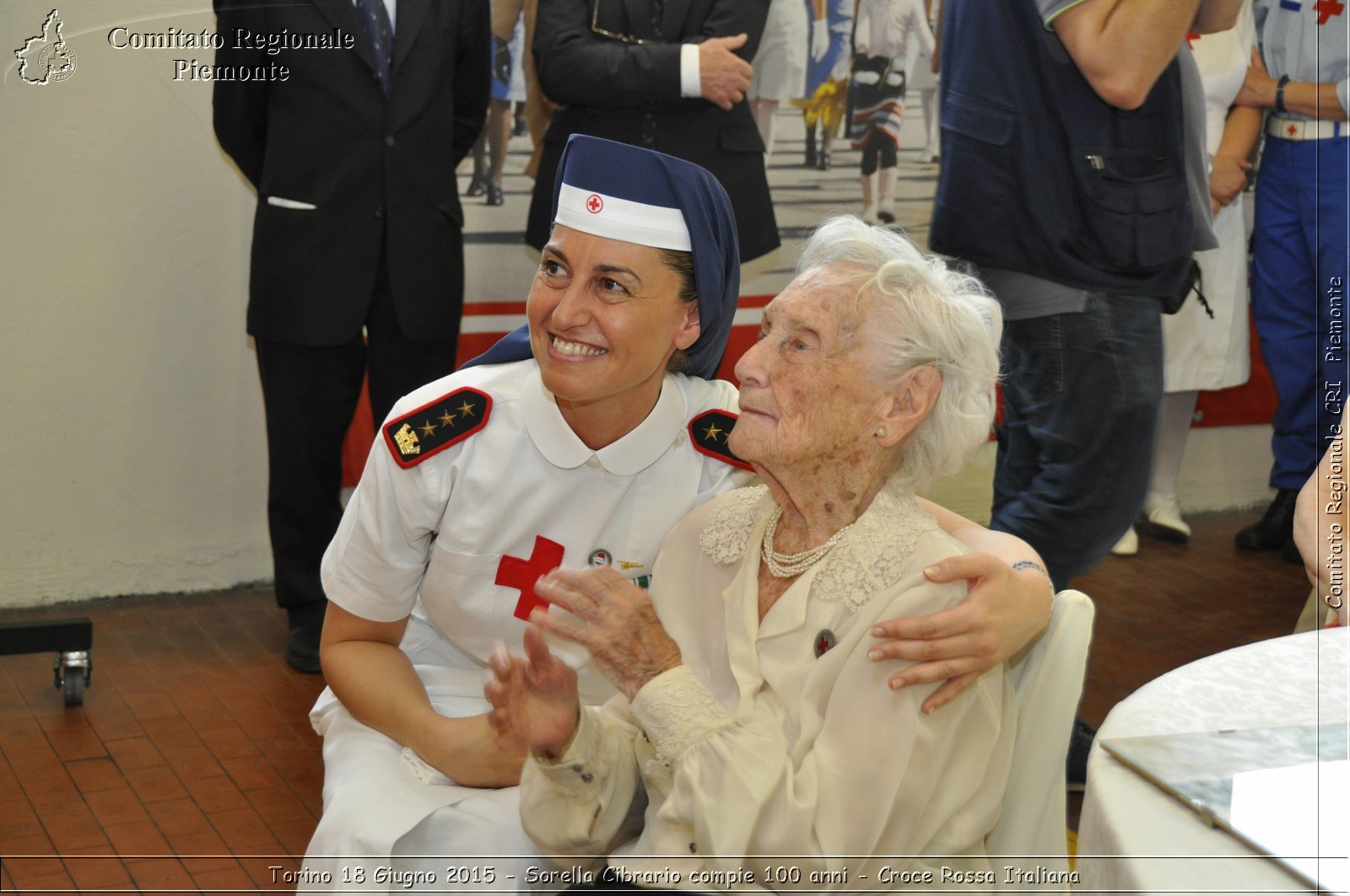 Torino 18 Giugno 2015 - Sorella Cibrario compie 100 anni - Croce Rossa Italiana- Comitato Regionale del Piemonte