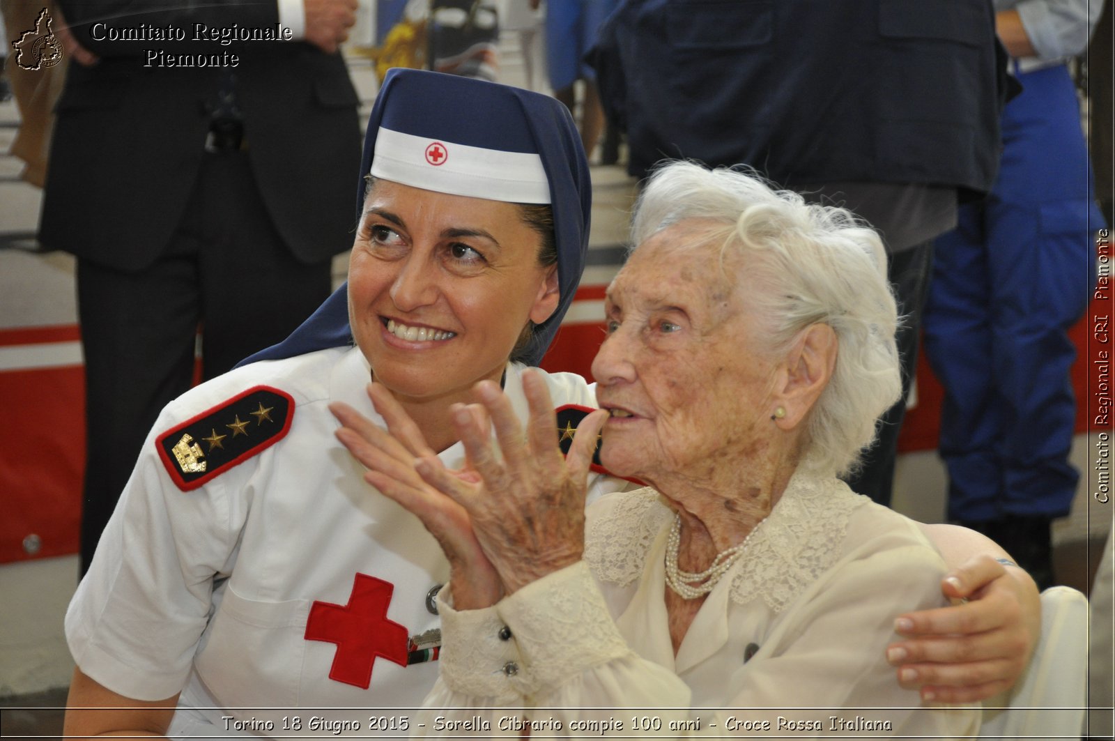 Torino 18 Giugno 2015 - Sorella Cibrario compie 100 anni - Croce Rossa Italiana- Comitato Regionale del Piemonte