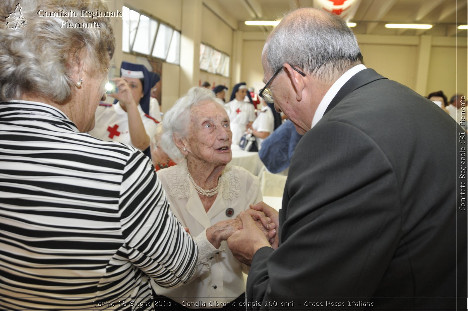 Torino 18 Giugno 2015 - Sorella Cibrario compie 100 anni - Croce Rossa Italiana- Comitato Regionale del Piemonte