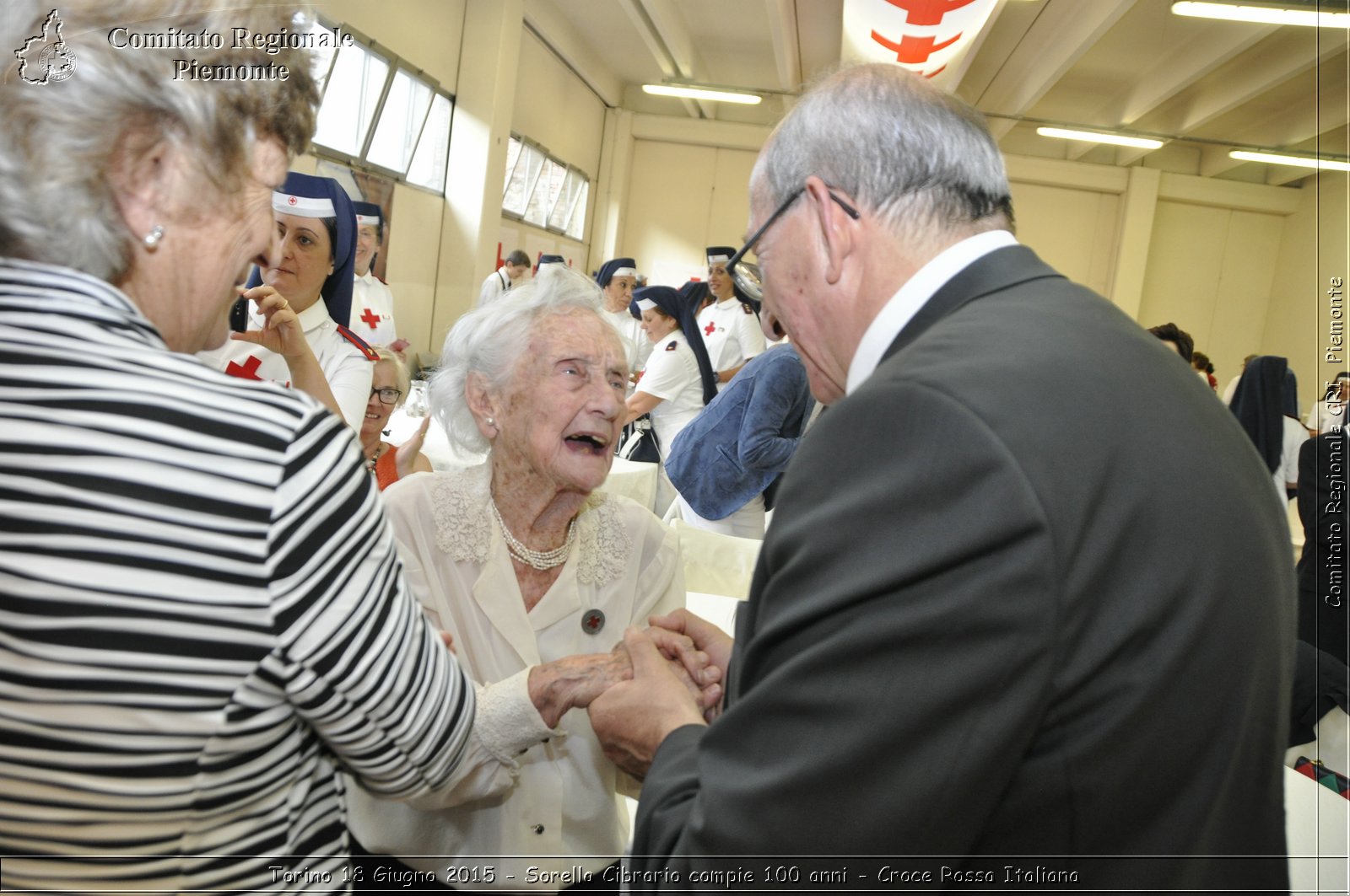 Torino 18 Giugno 2015 - Sorella Cibrario compie 100 anni - Croce Rossa Italiana- Comitato Regionale del Piemonte