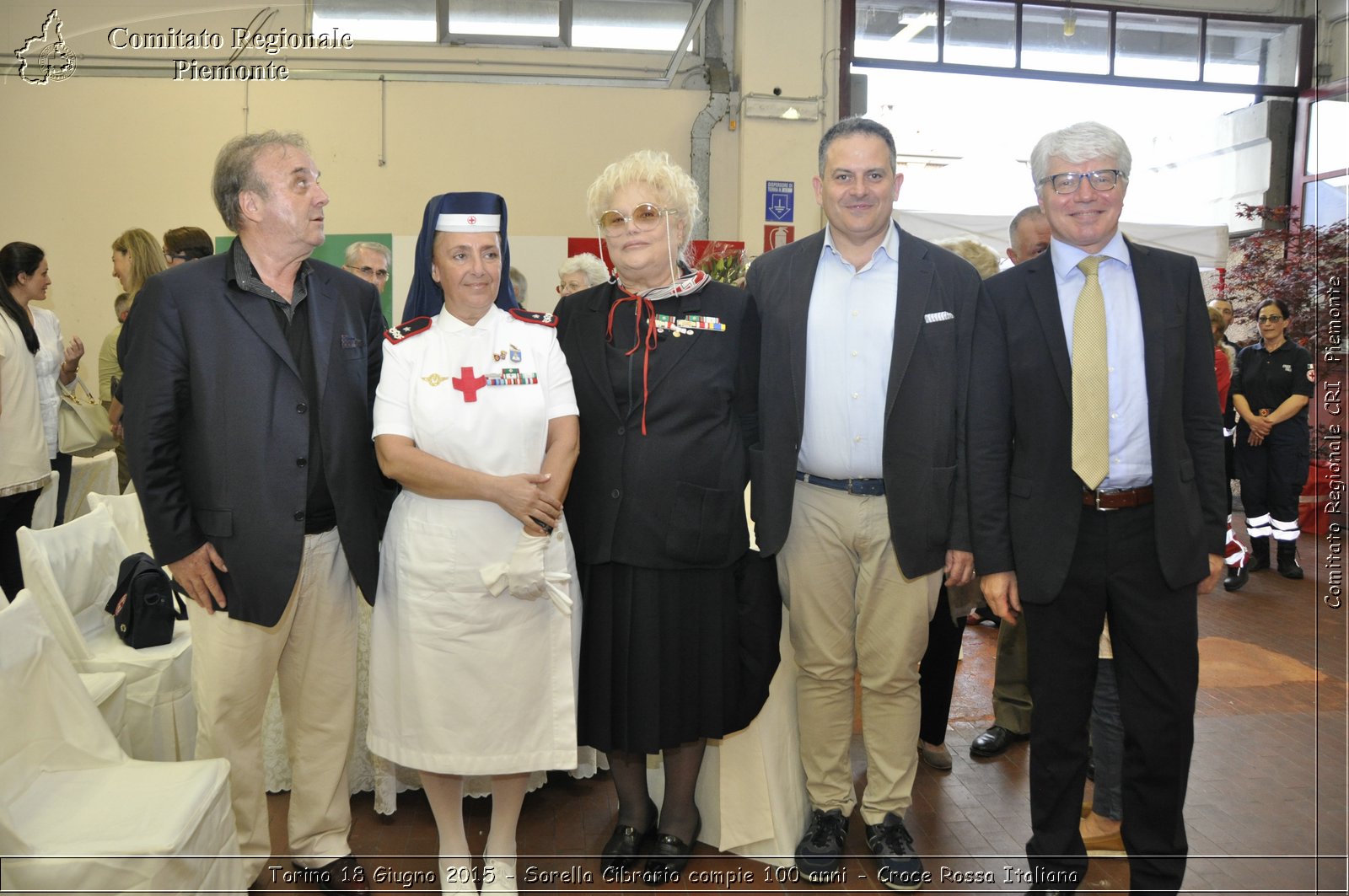 Torino 18 Giugno 2015 - Sorella Cibrario compie 100 anni - Croce Rossa Italiana- Comitato Regionale del Piemonte