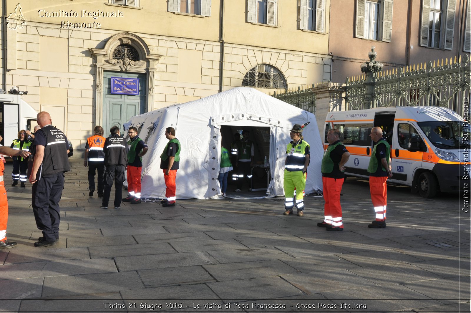 Torino 21 Giugno 2015 - La visita di Papa Francesco - Croce Rossa Italiana- Comitato Regionale del Piemonte