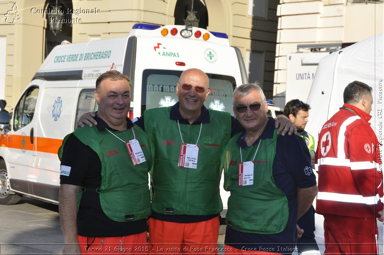 Torino 21 Giugno 2015 - La visita di Papa Francesco - Croce Rossa Italiana- Comitato Regionale del Piemonte