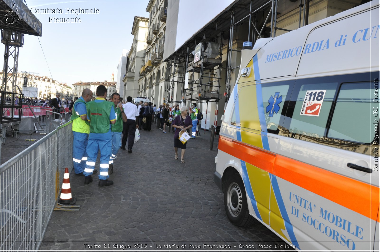 Torino 21 Giugno 2015 - La visita di Papa Francesco - Croce Rossa Italiana- Comitato Regionale del Piemonte