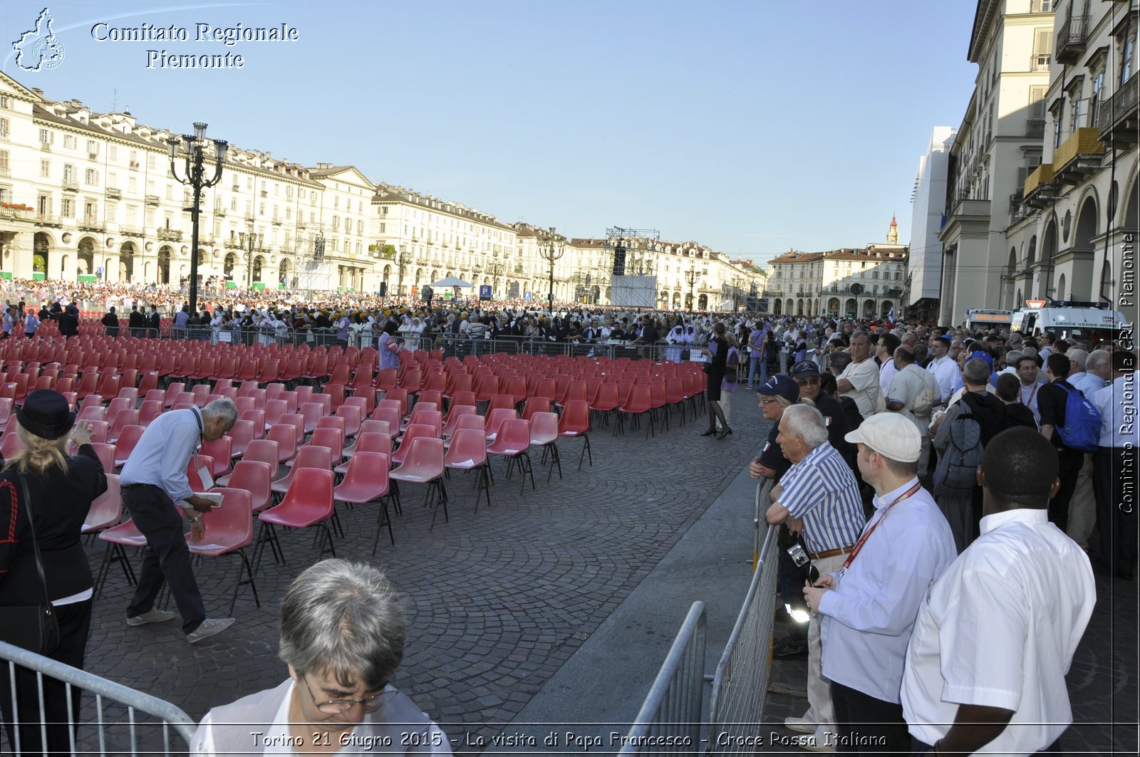 Torino 21 Giugno 2015 - La visita di Papa Francesco - Croce Rossa Italiana- Comitato Regionale del Piemonte