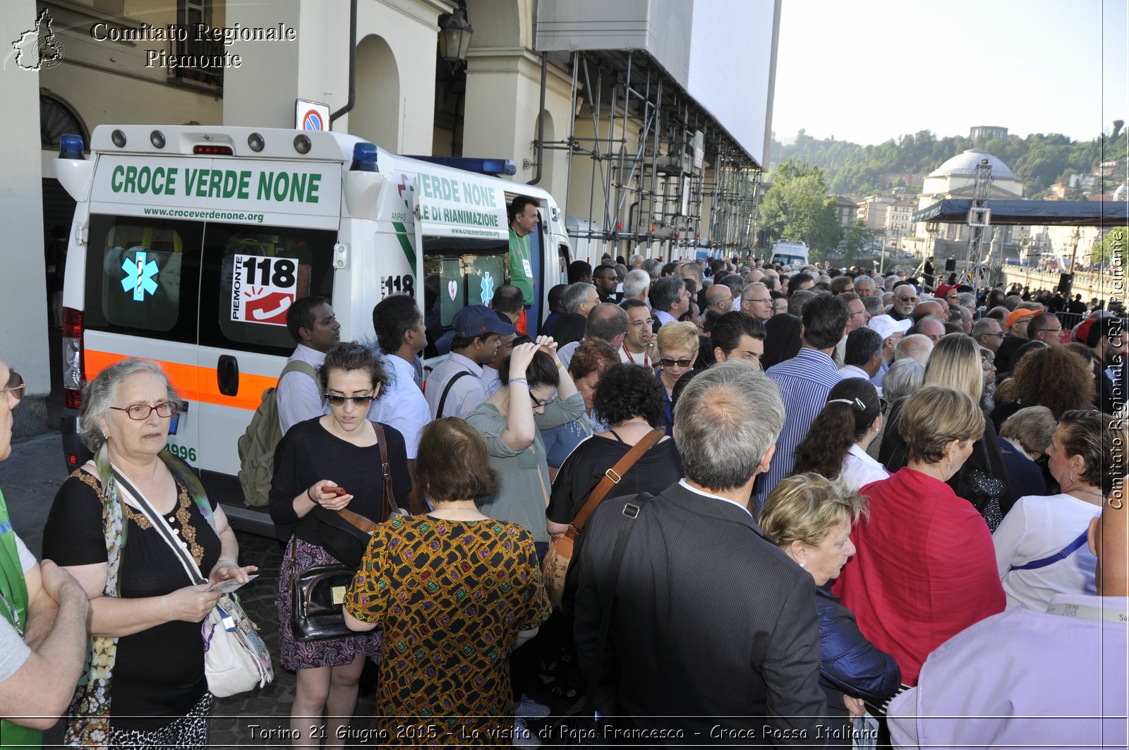 Torino 21 Giugno 2015 - La visita di Papa Francesco - Croce Rossa Italiana- Comitato Regionale del Piemonte