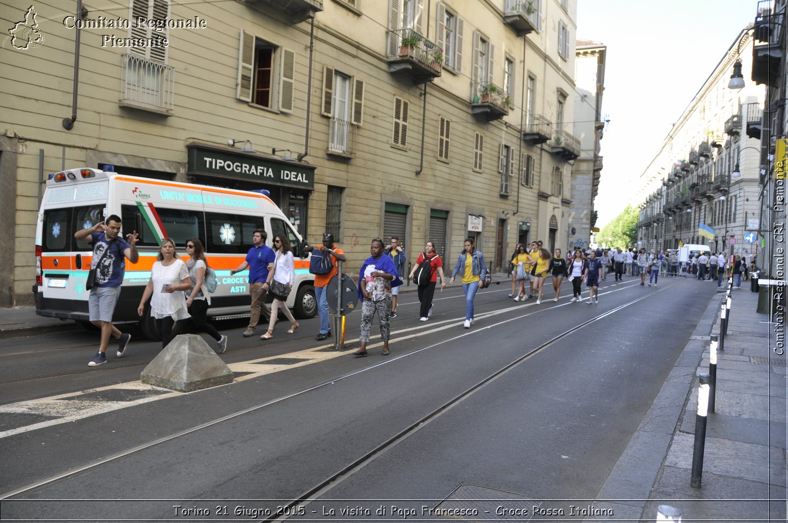 Torino 21 Giugno 2015 - La visita di Papa Francesco - Croce Rossa Italiana- Comitato Regionale del Piemonte