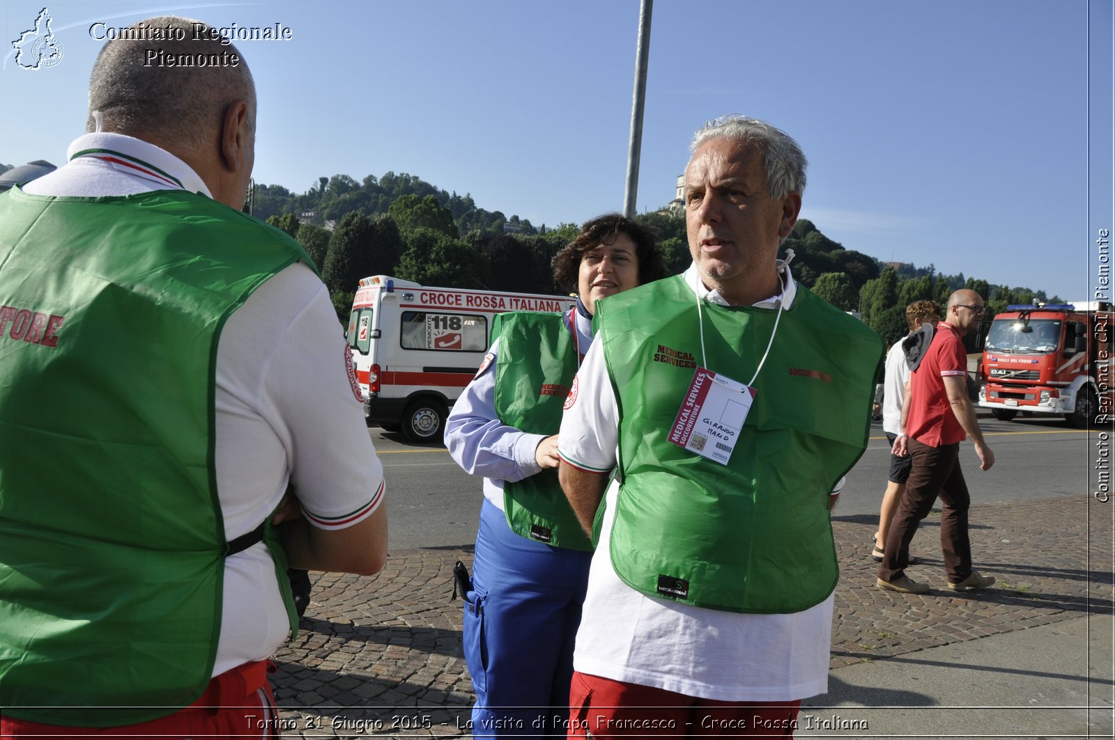 Torino 21 Giugno 2015 - La visita di Papa Francesco - Croce Rossa Italiana- Comitato Regionale del Piemonte