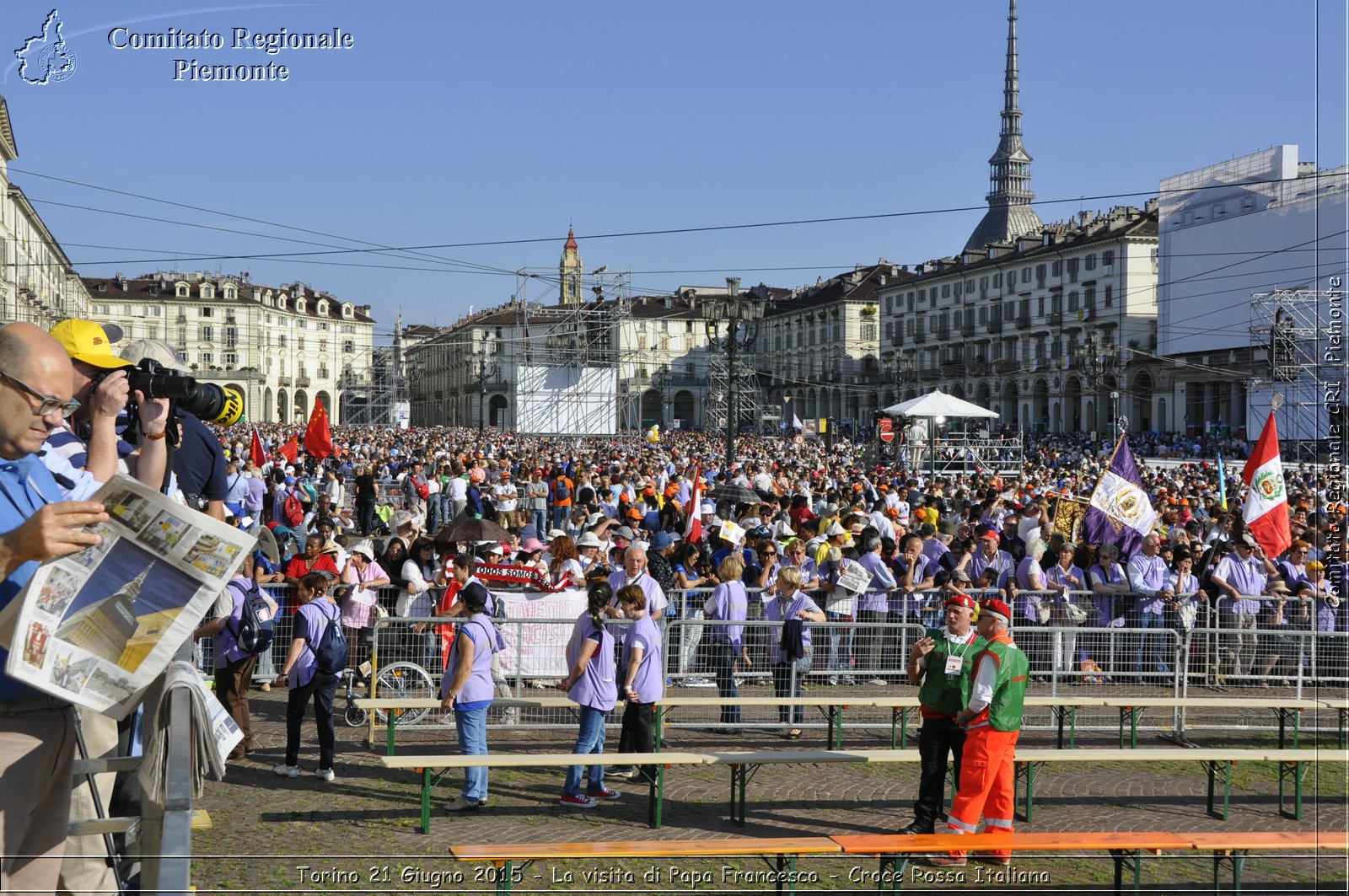 Torino 21 Giugno 2015 - La visita di Papa Francesco - Croce Rossa Italiana- Comitato Regionale del Piemonte