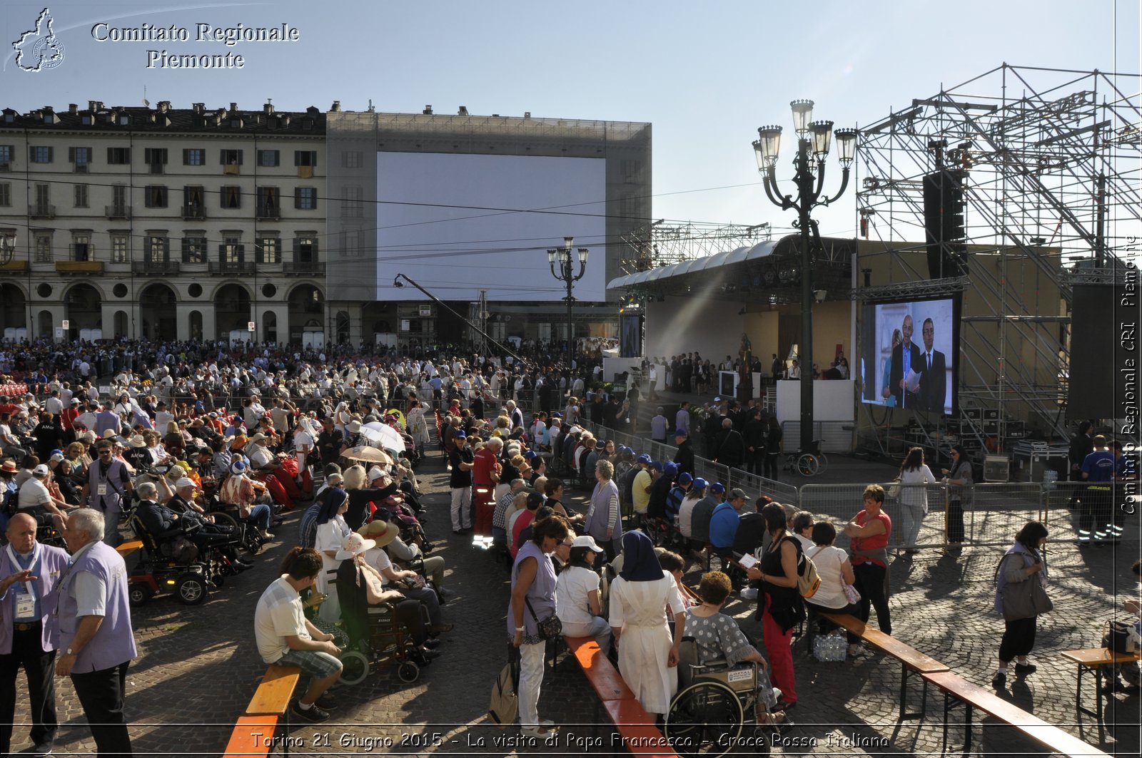 Torino 21 Giugno 2015 - La visita di Papa Francesco - Croce Rossa Italiana- Comitato Regionale del Piemonte