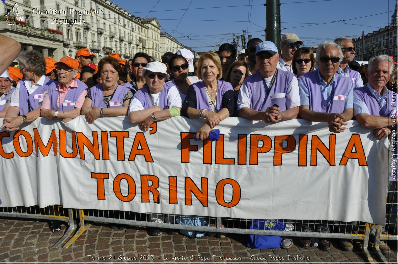 Torino 21 Giugno 2015 - La visita di Papa Francesco - Croce Rossa Italiana- Comitato Regionale del Piemonte