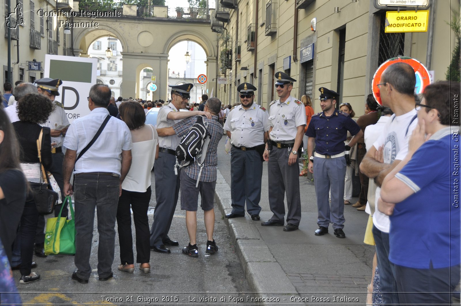 Torino 21 Giugno 2015 - La visita di Papa Francesco - Croce Rossa Italiana- Comitato Regionale del Piemonte