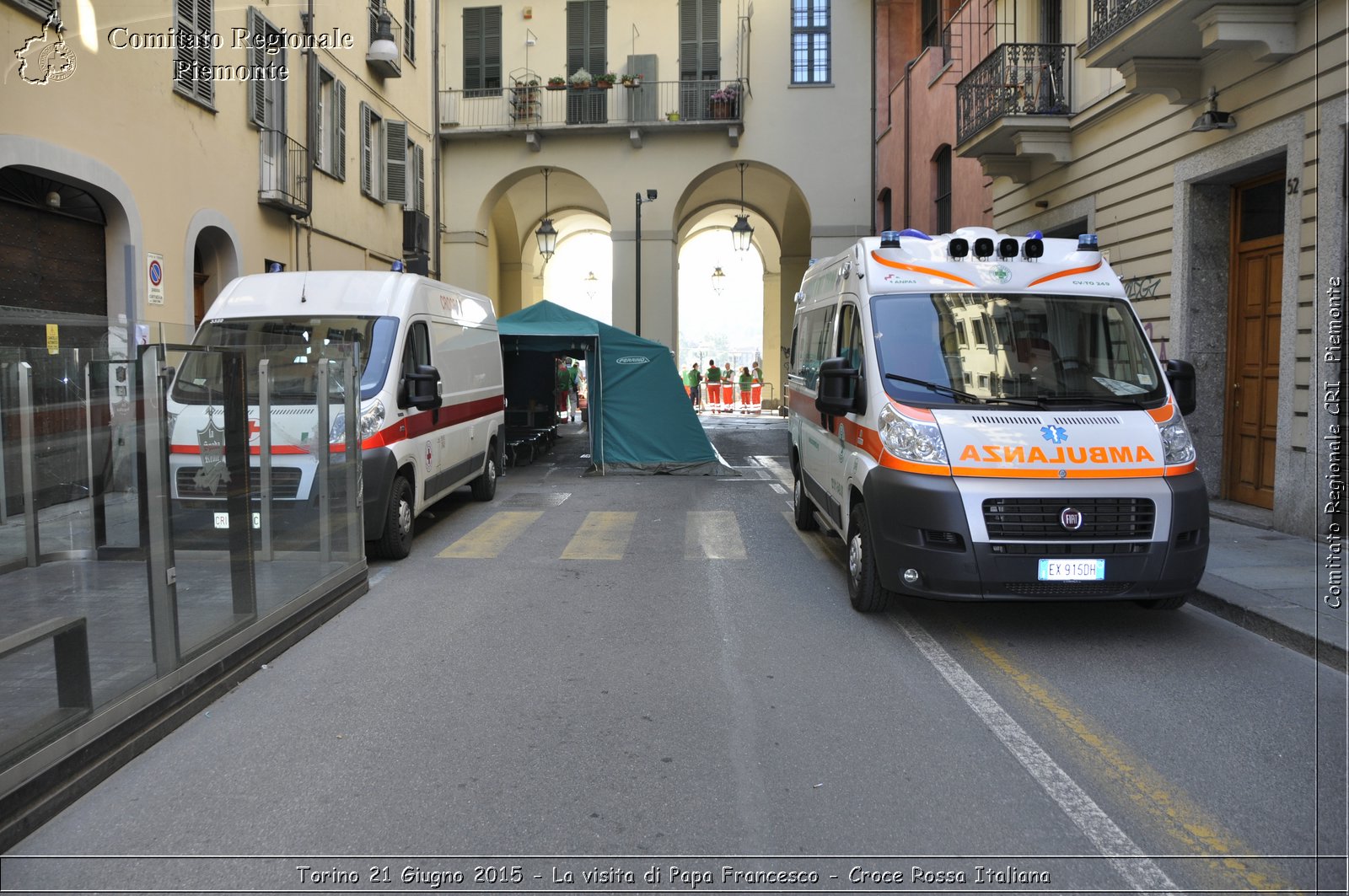 Torino 21 Giugno 2015 - La visita di Papa Francesco - Croce Rossa Italiana- Comitato Regionale del Piemonte