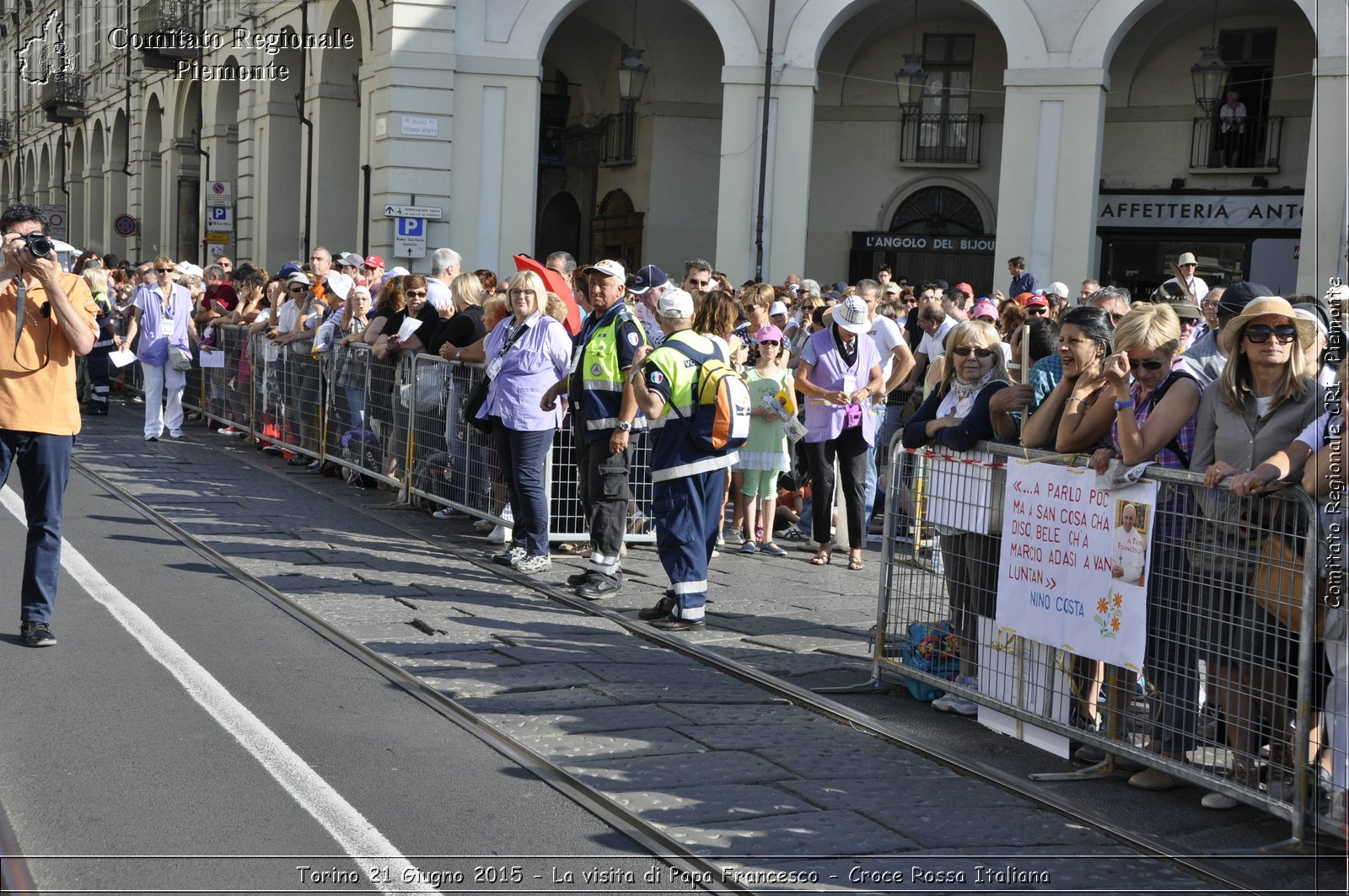 Torino 21 Giugno 2015 - La visita di Papa Francesco - Croce Rossa Italiana- Comitato Regionale del Piemonte