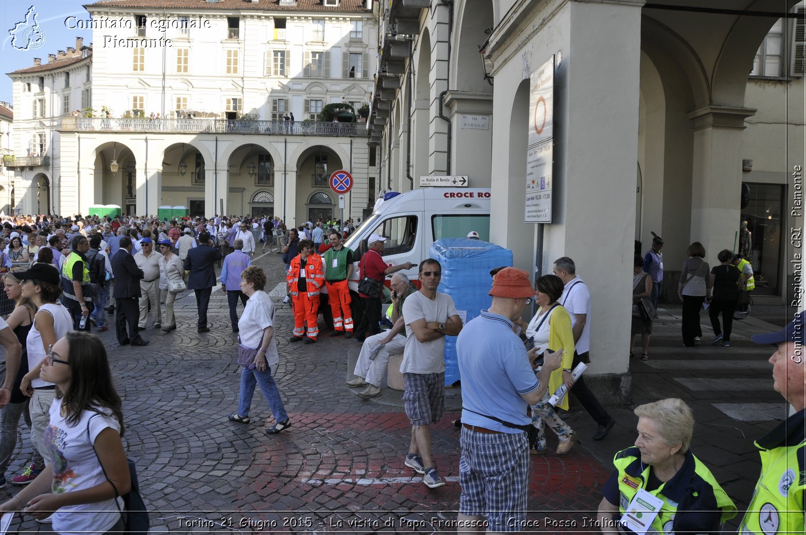 Torino 21 Giugno 2015 - La visita di Papa Francesco - Croce Rossa Italiana- Comitato Regionale del Piemonte