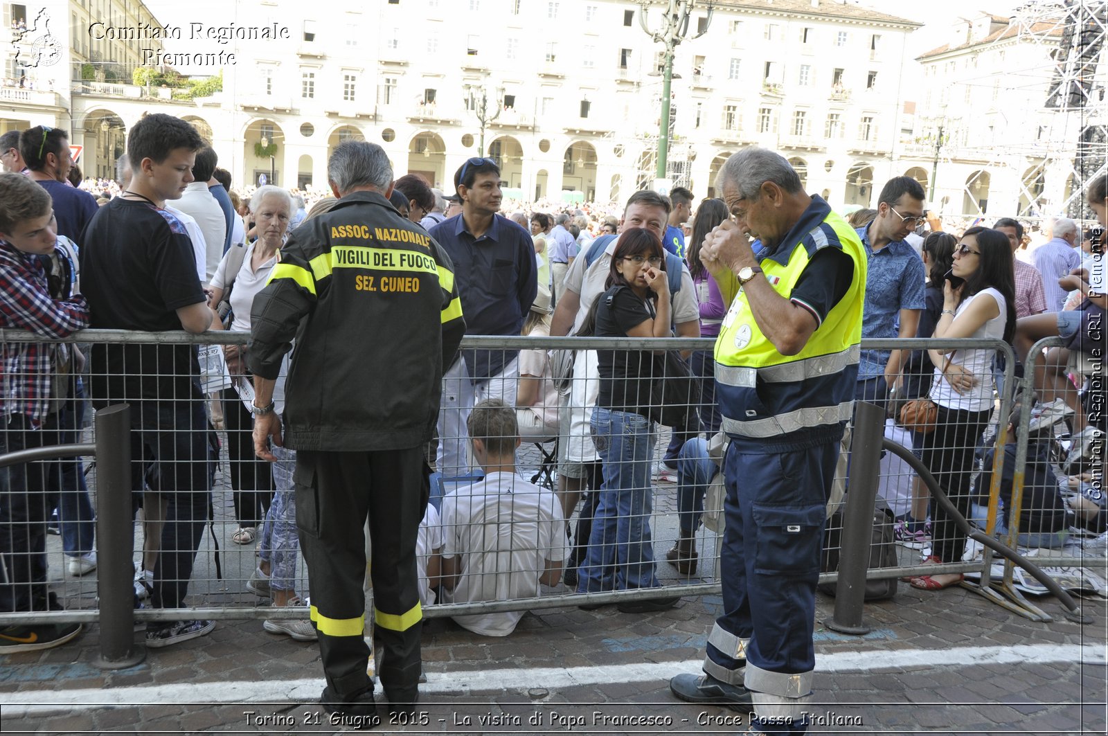 Torino 21 Giugno 2015 - La visita di Papa Francesco - Croce Rossa Italiana- Comitato Regionale del Piemonte