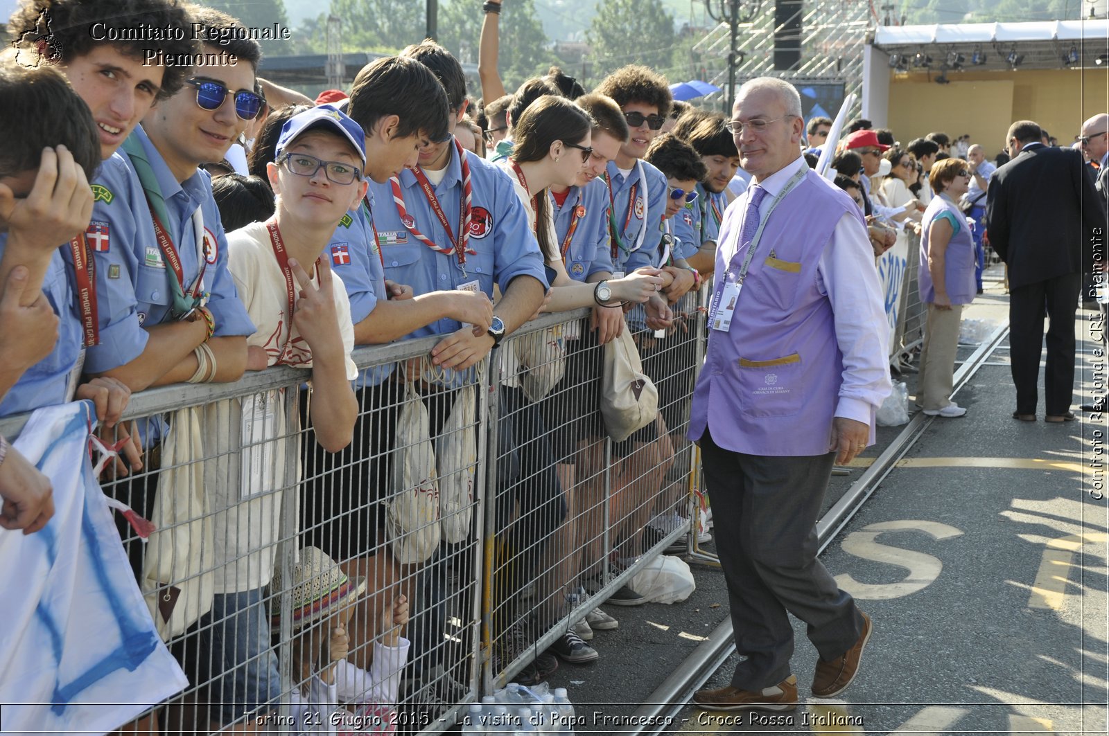 Torino 21 Giugno 2015 - La visita di Papa Francesco - Croce Rossa Italiana- Comitato Regionale del Piemonte