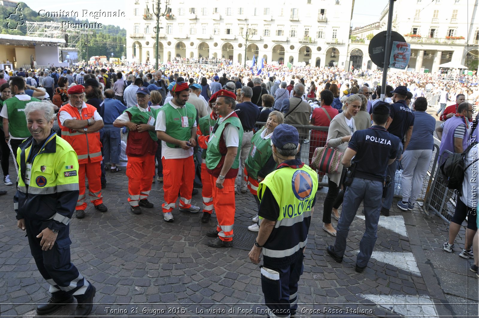 Torino 21 Giugno 2015 - La visita di Papa Francesco - Croce Rossa Italiana- Comitato Regionale del Piemonte