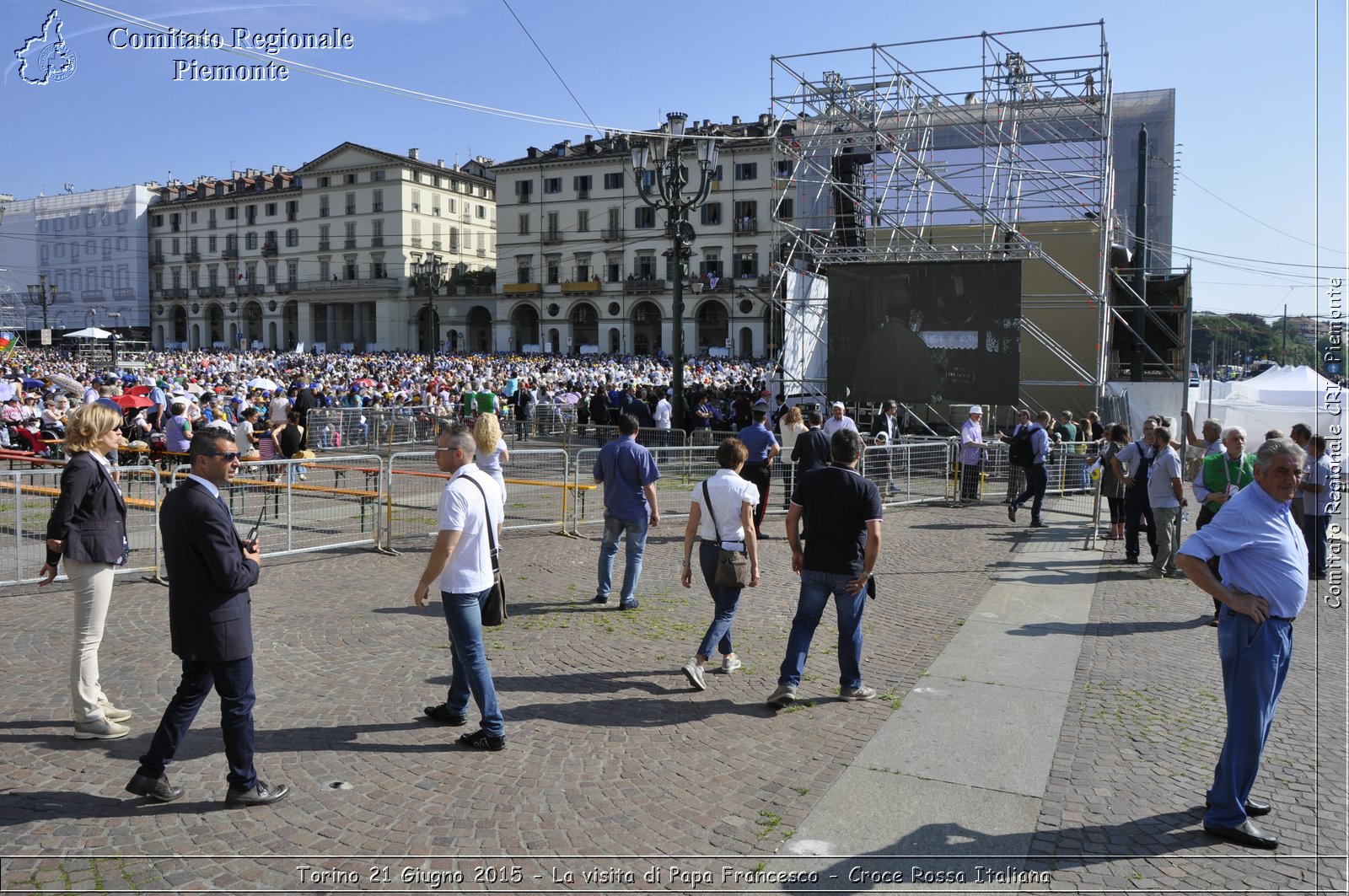 Torino 21 Giugno 2015 - La visita di Papa Francesco - Croce Rossa Italiana- Comitato Regionale del Piemonte