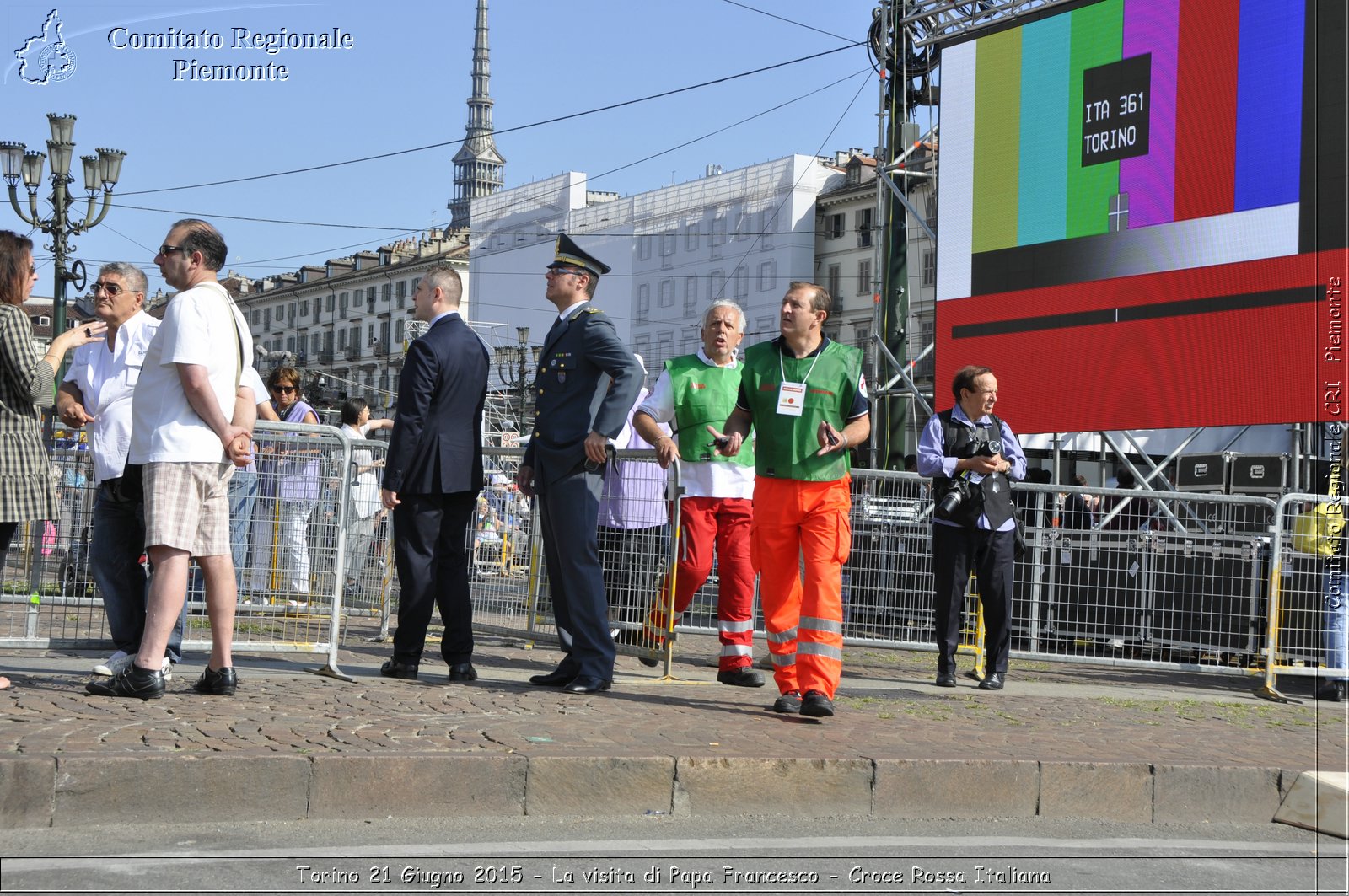 Torino 21 Giugno 2015 - La visita di Papa Francesco - Croce Rossa Italiana- Comitato Regionale del Piemonte