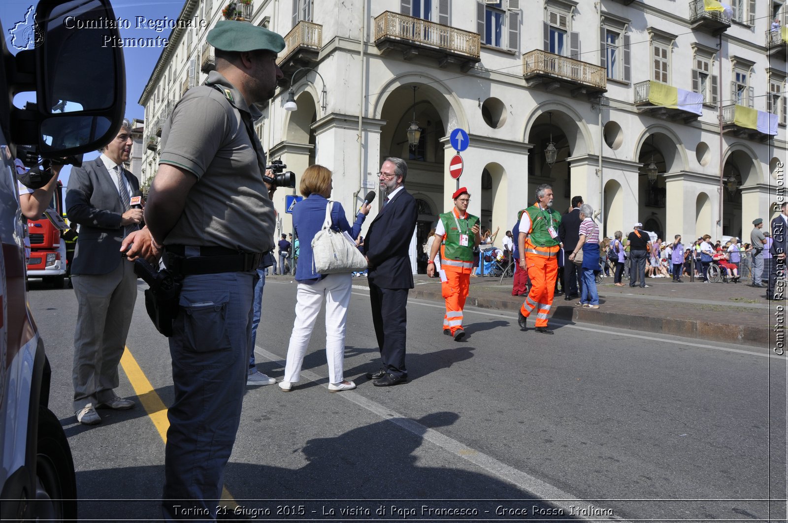 Torino 21 Giugno 2015 - La visita di Papa Francesco - Croce Rossa Italiana- Comitato Regionale del Piemonte