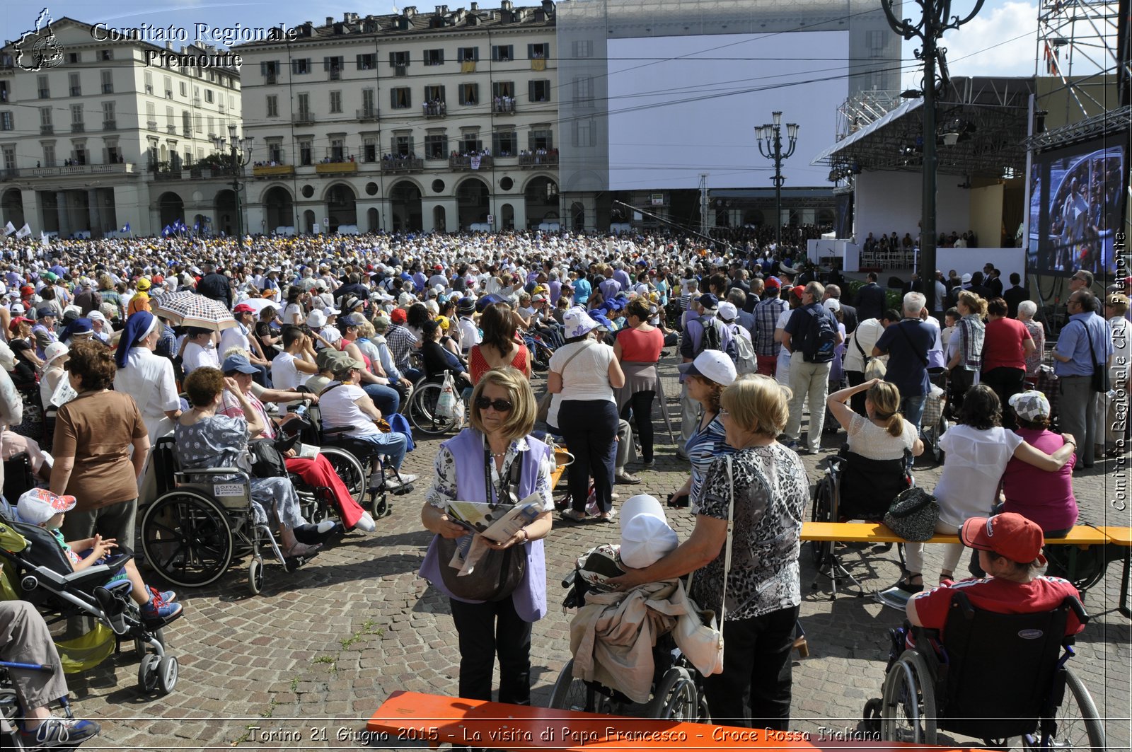 Torino 21 Giugno 2015 - La visita di Papa Francesco - Croce Rossa Italiana- Comitato Regionale del Piemonte