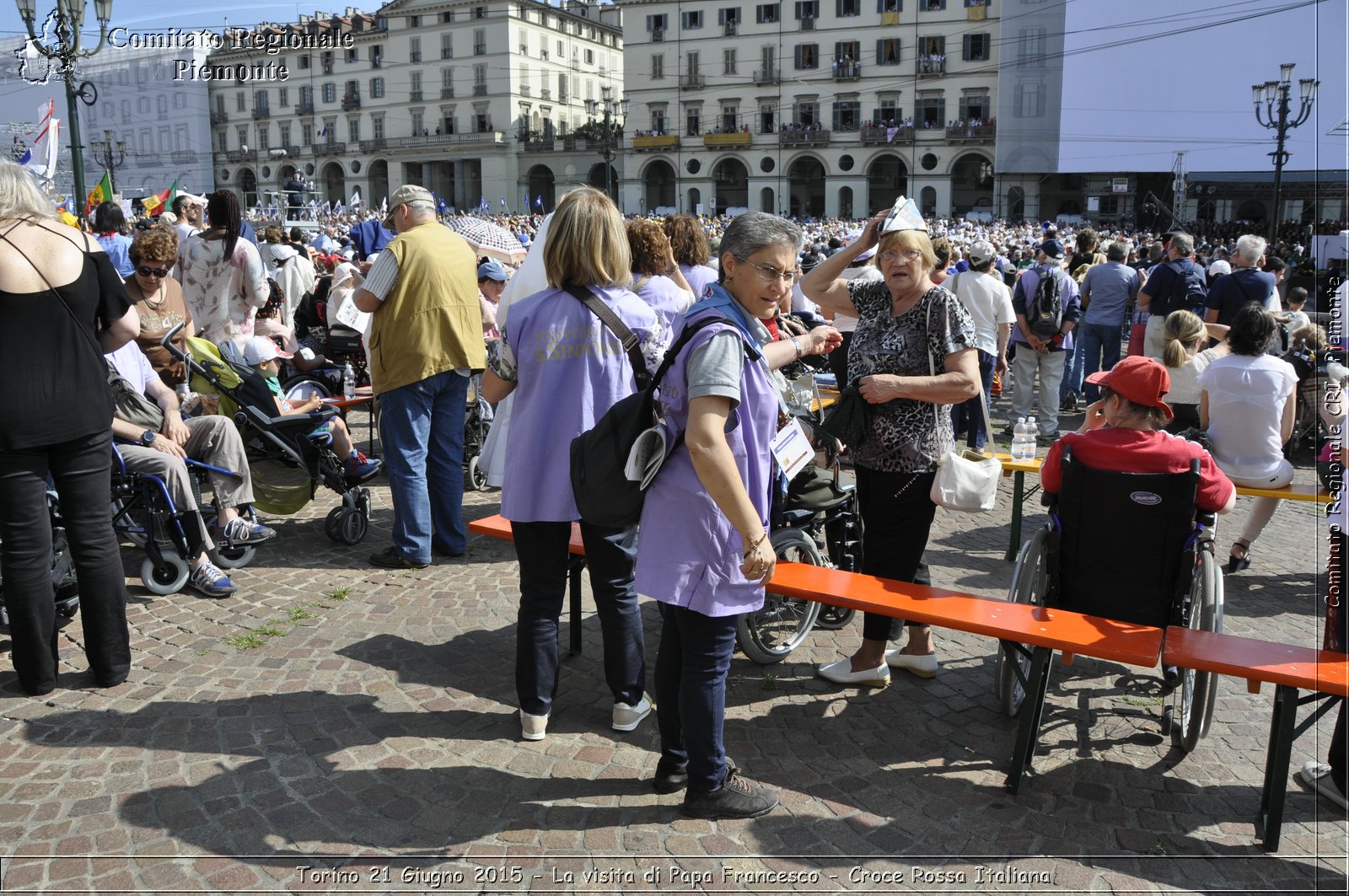 Torino 21 Giugno 2015 - La visita di Papa Francesco - Croce Rossa Italiana- Comitato Regionale del Piemonte