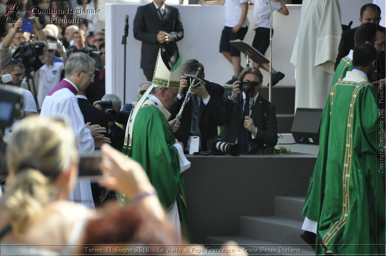 Torino 21 Giugno 2015 - La visita di Papa Francesco - Croce Rossa Italiana- Comitato Regionale del Piemonte