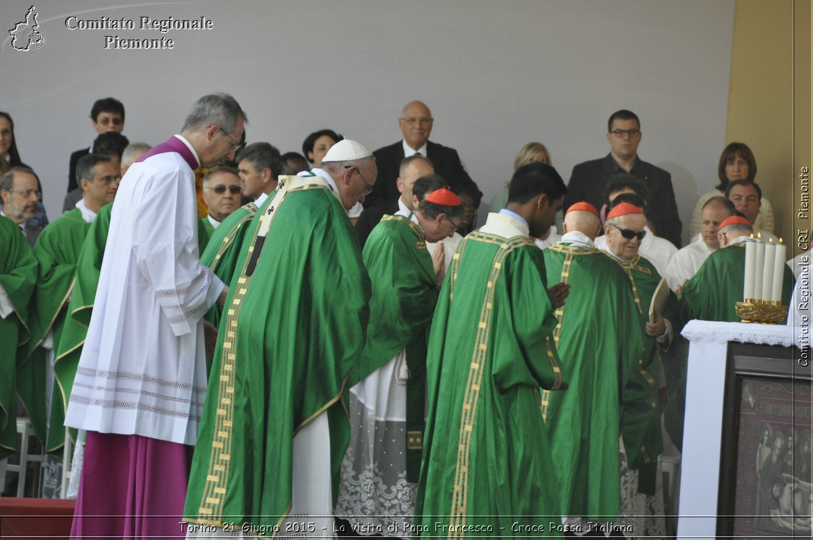 Torino 21 Giugno 2015 - La visita di Papa Francesco - Croce Rossa Italiana- Comitato Regionale del Piemonte