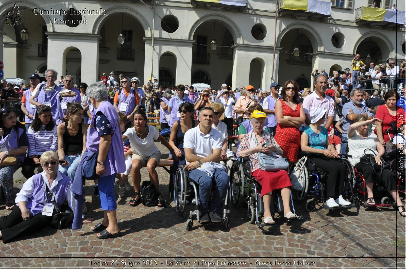 Torino 21 Giugno 2015 - La visita di Papa Francesco - Croce Rossa Italiana- Comitato Regionale del Piemonte