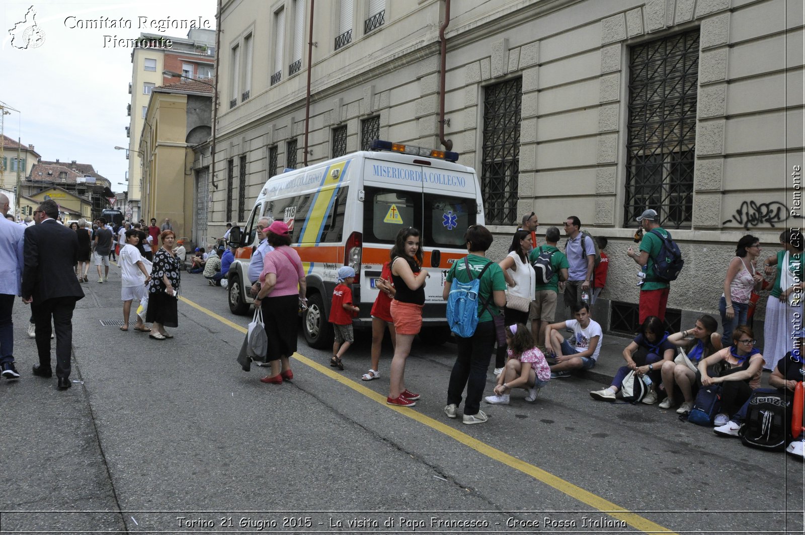 Torino 21 Giugno 2015 - La visita di Papa Francesco - Croce Rossa Italiana- Comitato Regionale del Piemonte