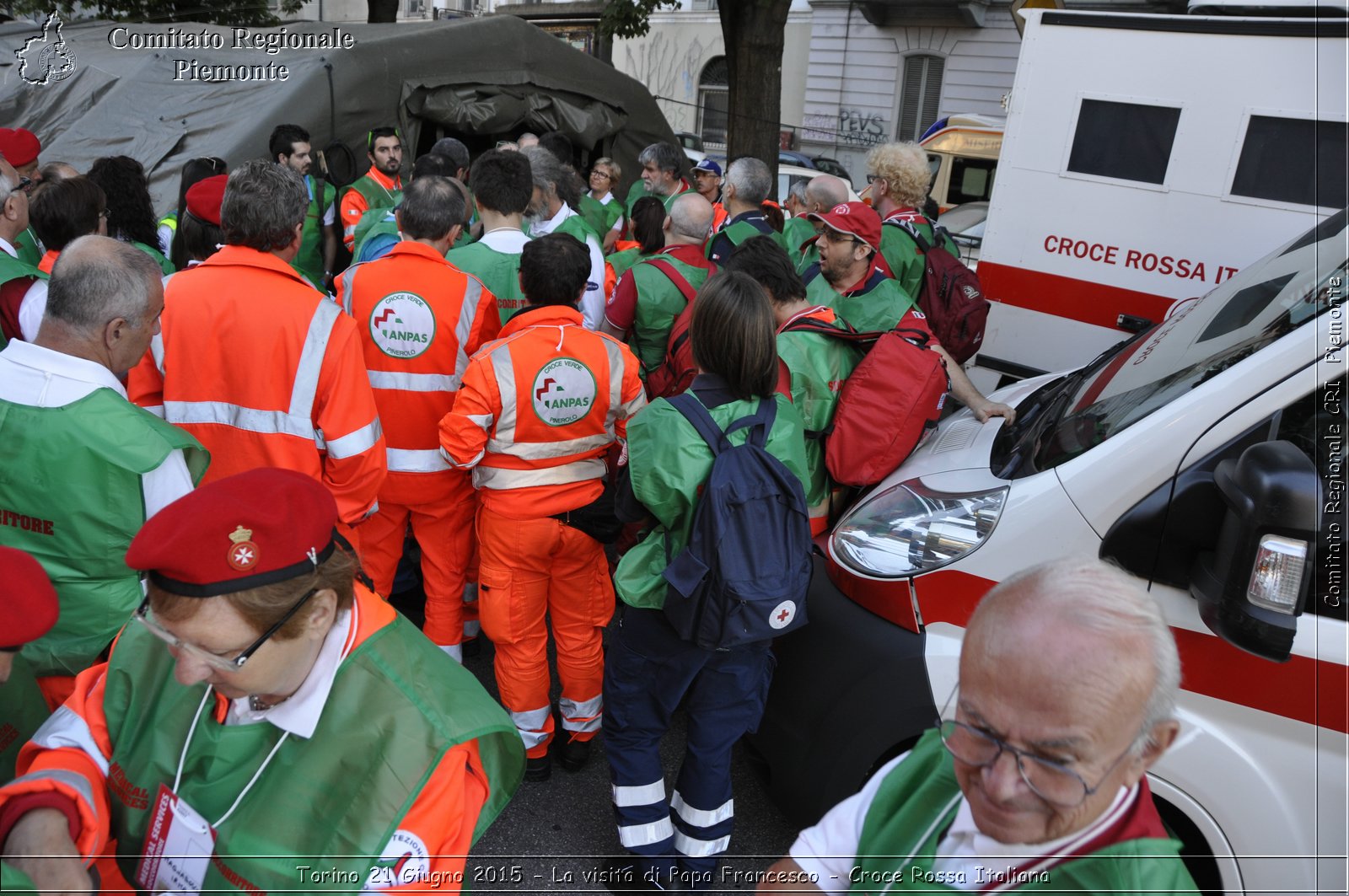 Torino 21 Giugno 2015 - La visita di Papa Francesco - Croce Rossa Italiana- Comitato Regionale del Piemonte