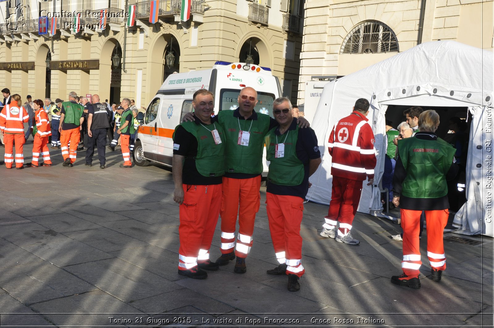 Torino 21 Giugno 2015 - La visita di Papa Francesco - Croce Rossa Italiana- Comitato Regionale del Piemonte