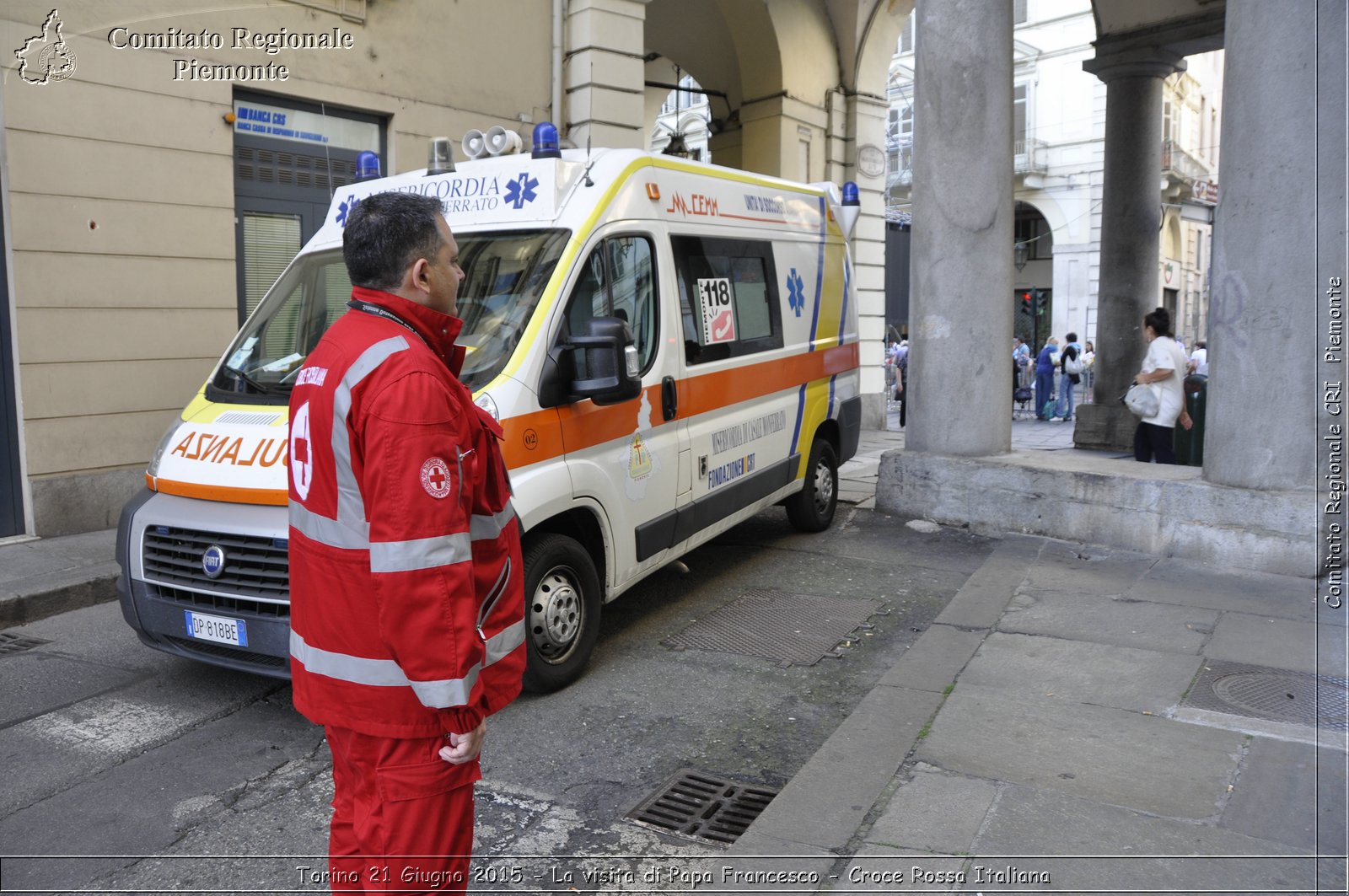 Torino 21 Giugno 2015 - La visita di Papa Francesco - Croce Rossa Italiana- Comitato Regionale del Piemonte