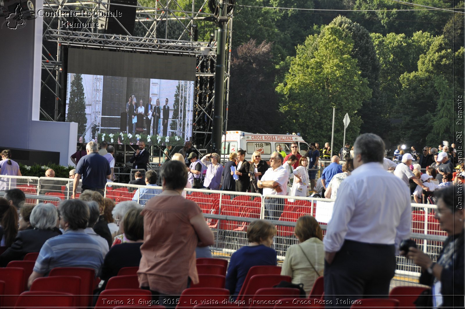 Torino 21 Giugno 2015 - La visita di Papa Francesco - Croce Rossa Italiana- Comitato Regionale del Piemonte