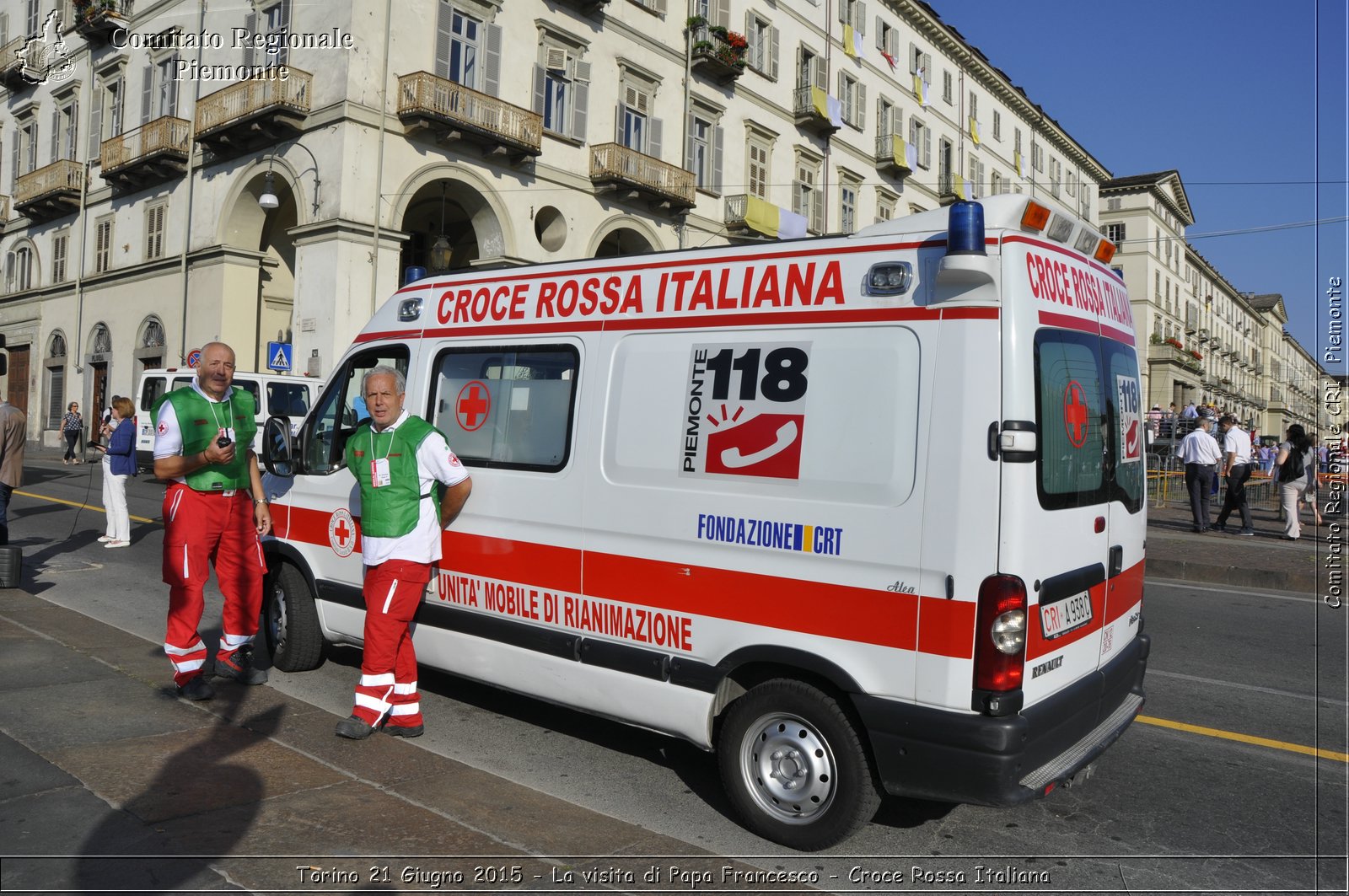 Torino 21 Giugno 2015 - La visita di Papa Francesco - Croce Rossa Italiana- Comitato Regionale del Piemonte